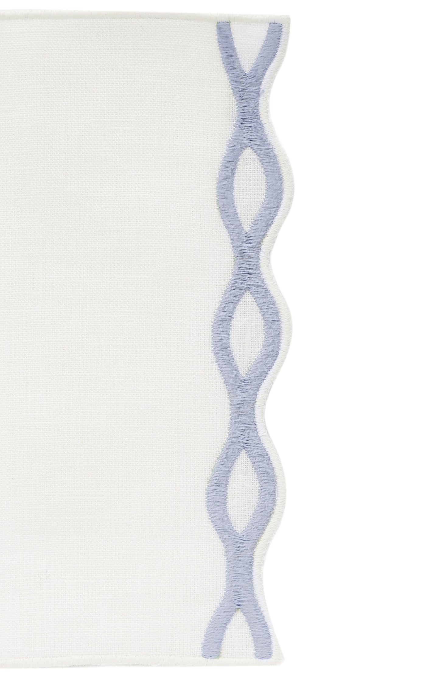 Set-of-Four Handcrafted Linen Cocktail Napkins