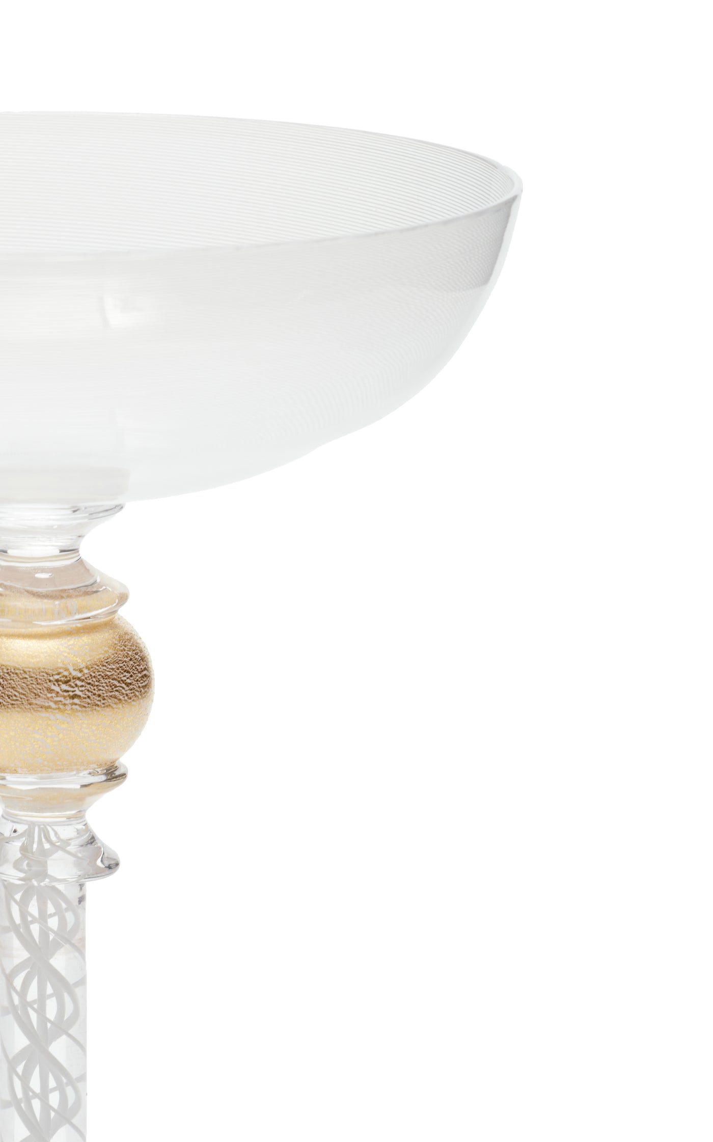 Gold Stemmed Champagne Glass