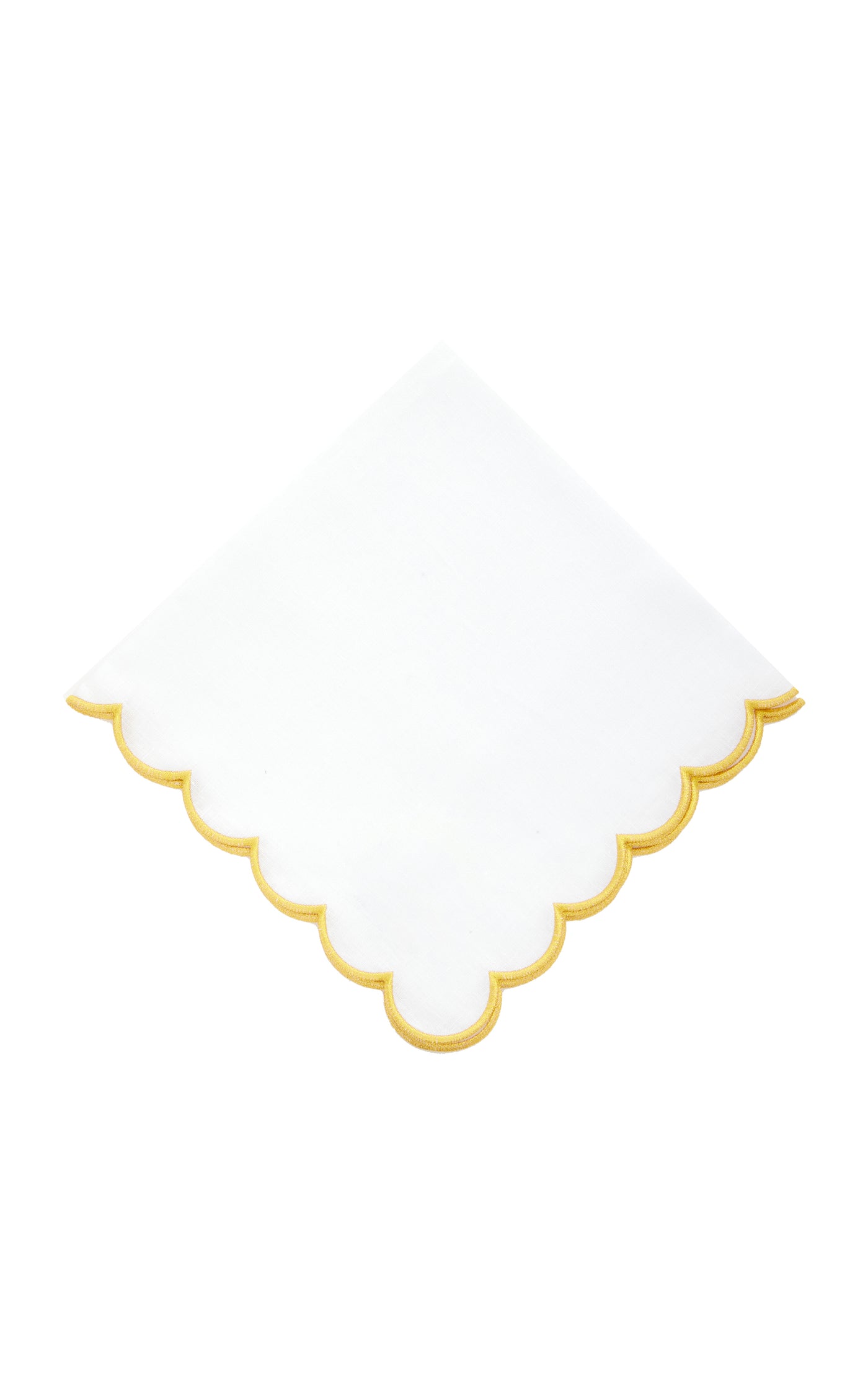 Set-of-Four Organza-Appliquéd Linen Napkins