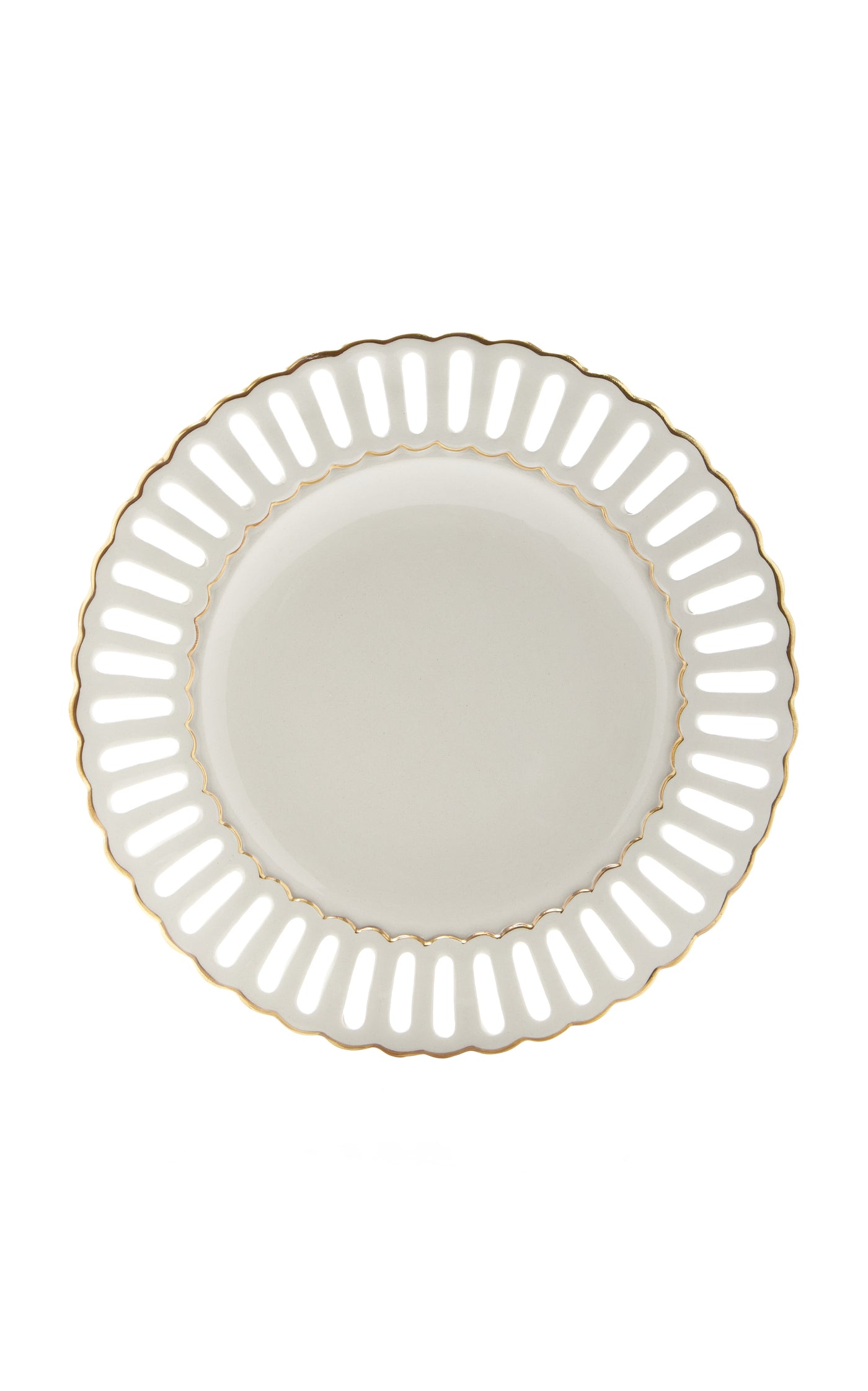 Balconata Creamware Dessert Plate