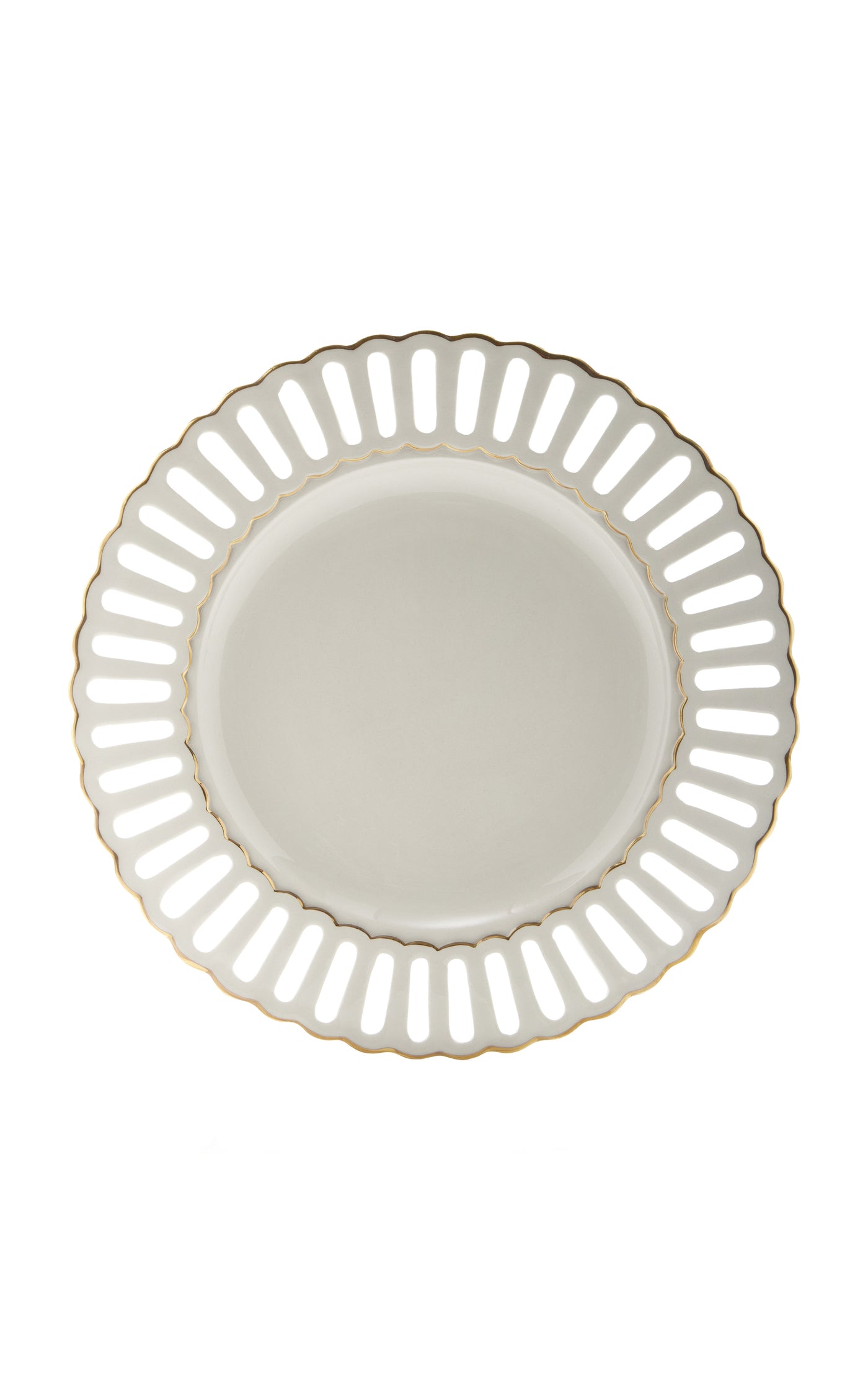 Balconata Creamware Dinner Plate