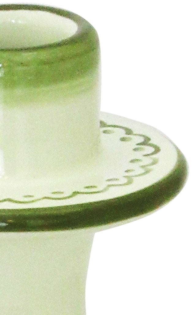 Fiorito by MODA DOMUS, Set-Of-Four Hand-painted Ceramic Candlesticks