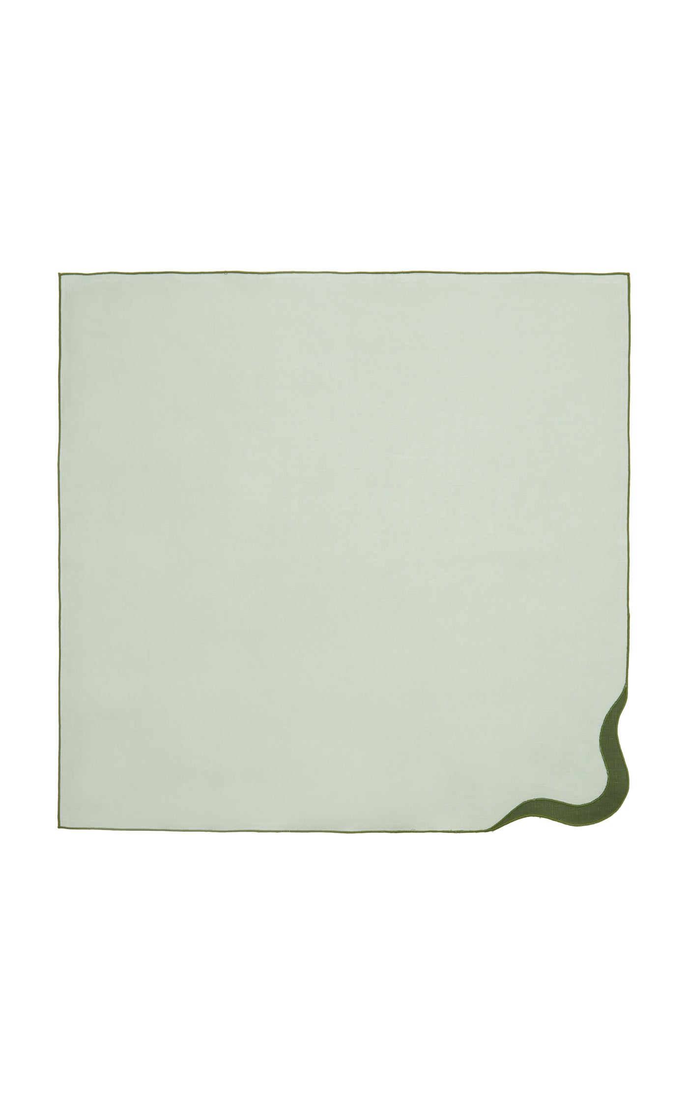 Scalloped Linen Placemat and Napkin Set