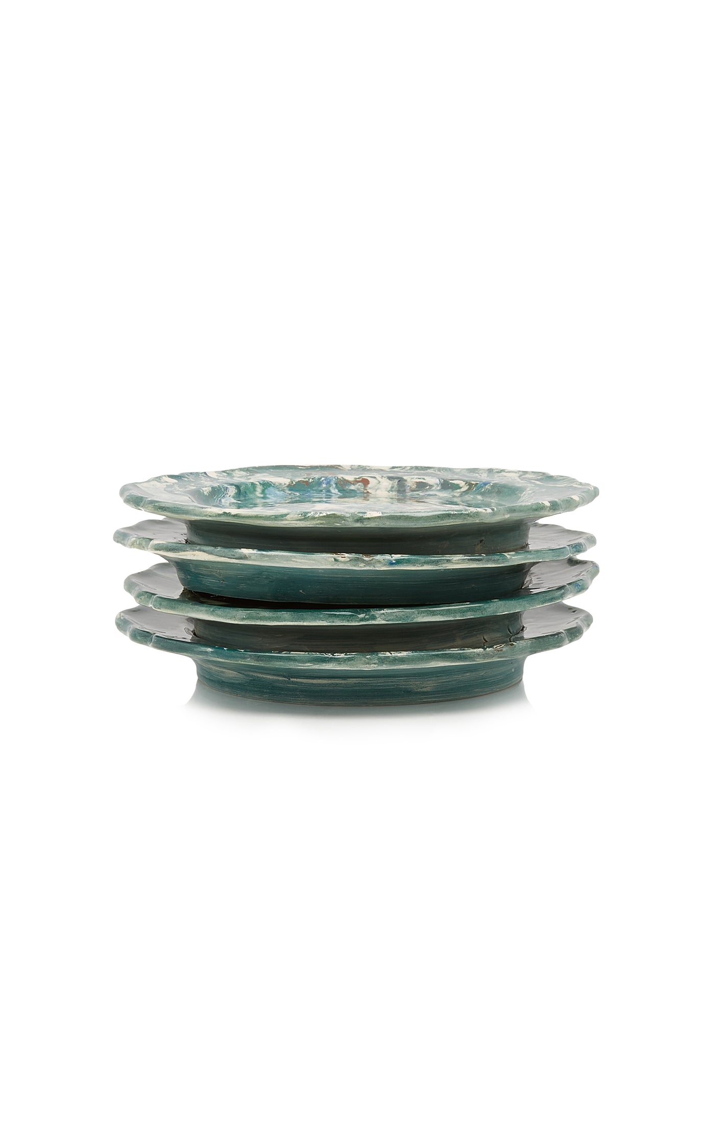 Set-of-Four Ceramic Dessert Plates