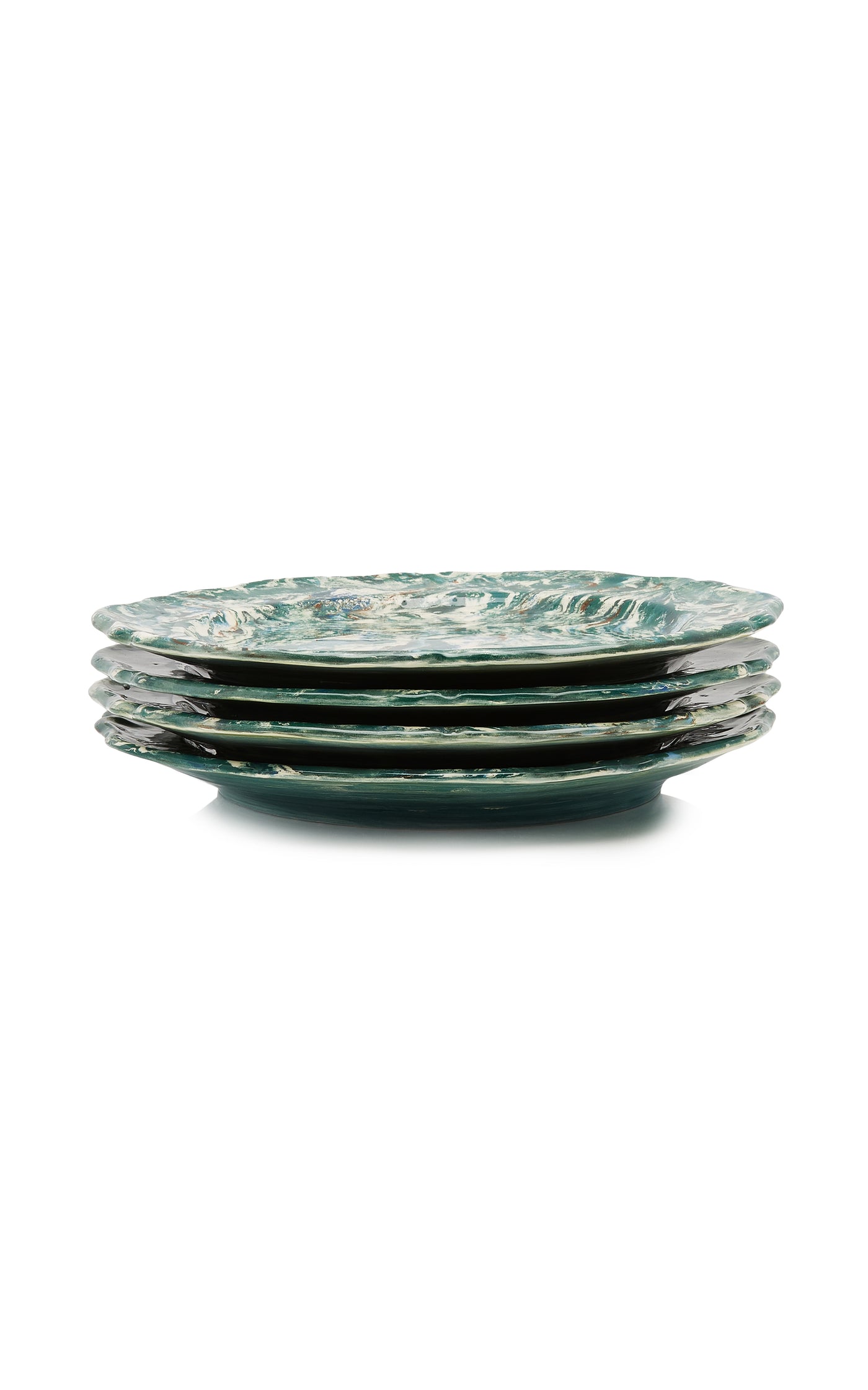 Set-of-Four Ceramic Dessert Plates