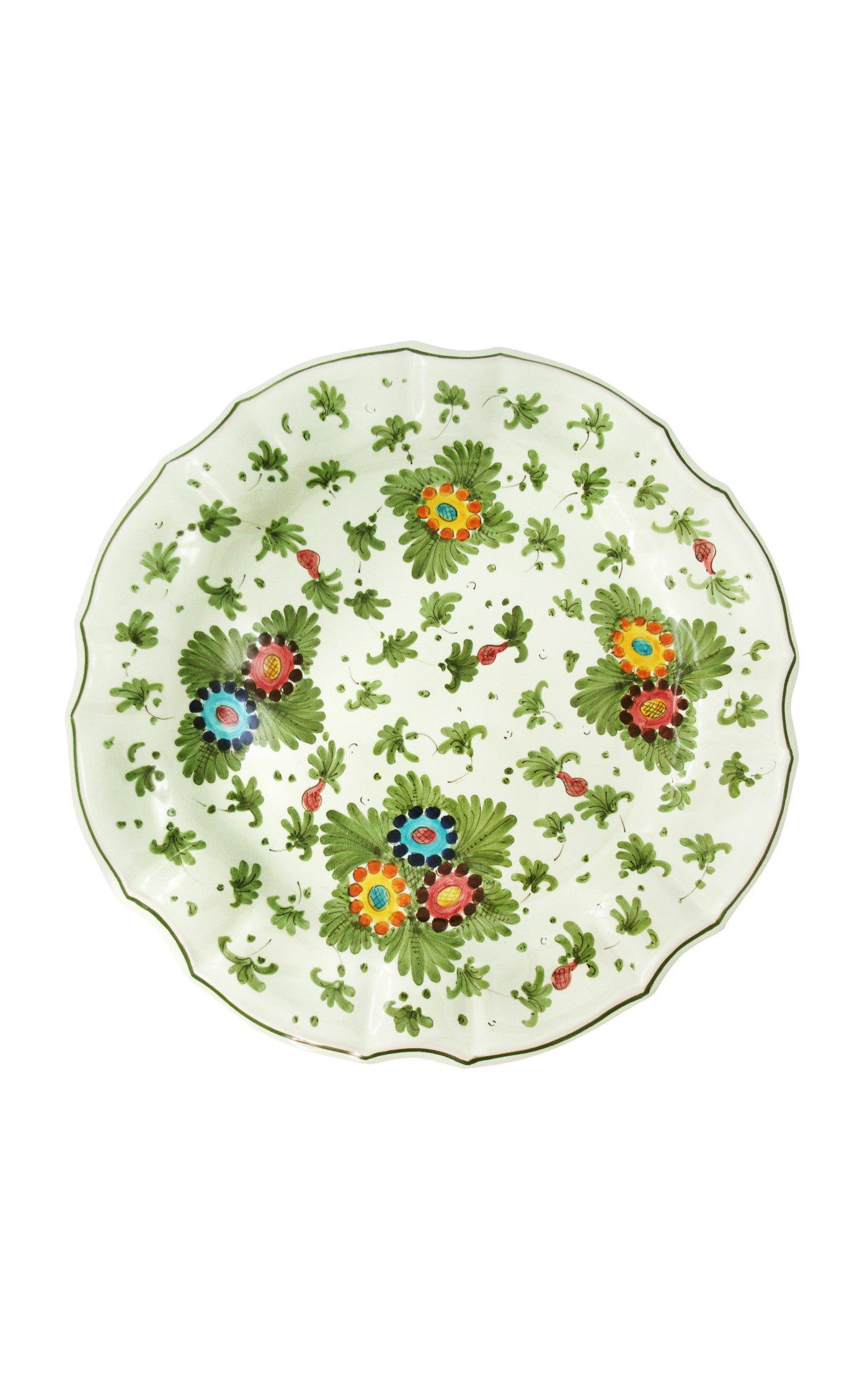 Fiorito by MODA DOMUS, Set-Of-Four Hand-painted Ceramic Dinner Plates