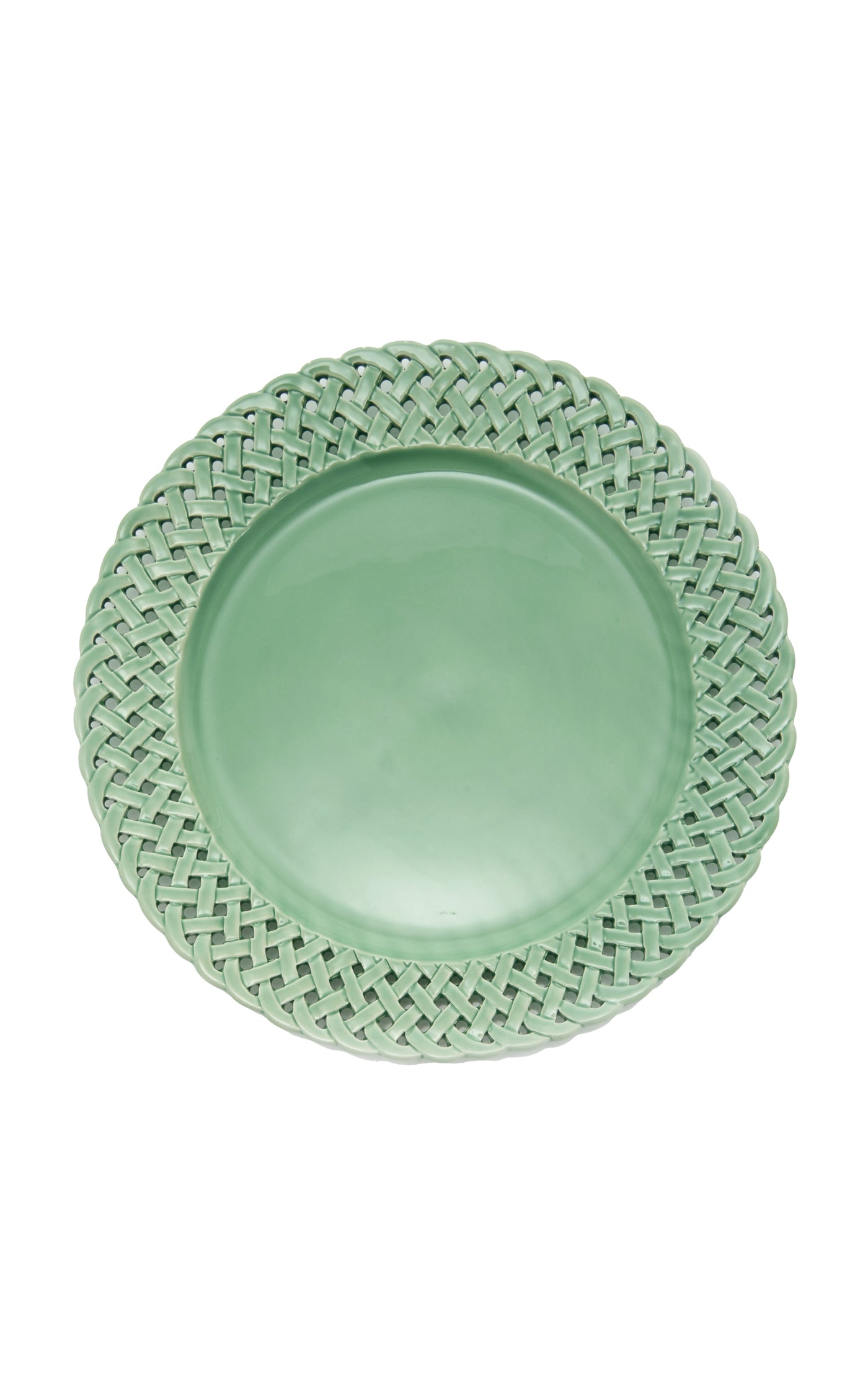 Openwork Creamware Charger Plate