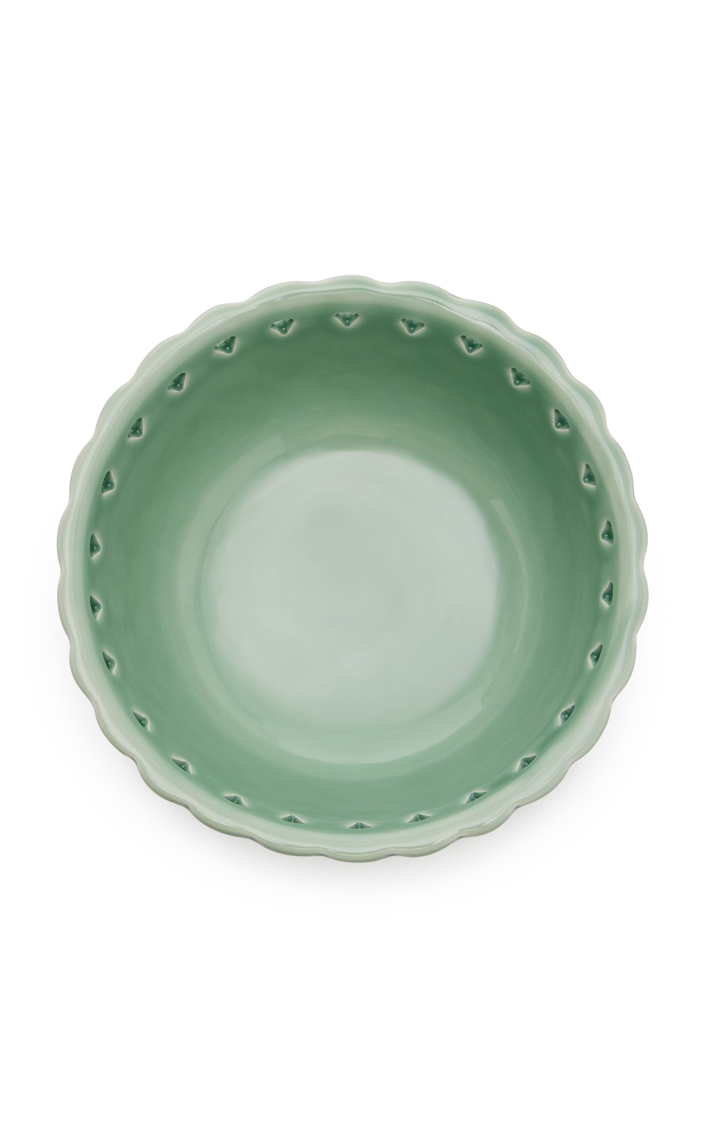 Openwork Creamware Consommé Bowl