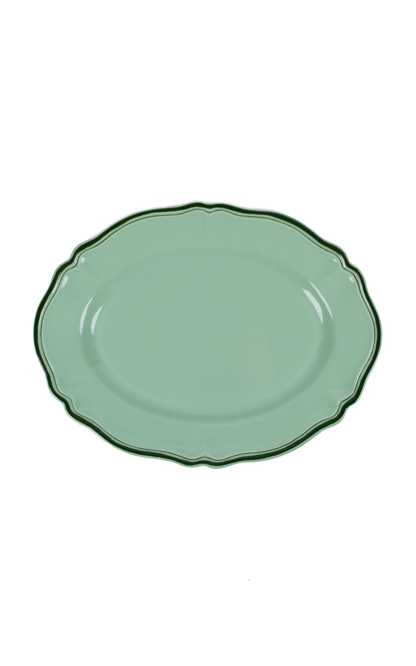 Moda Domus, Hand-painted Ceramic Serving Plate