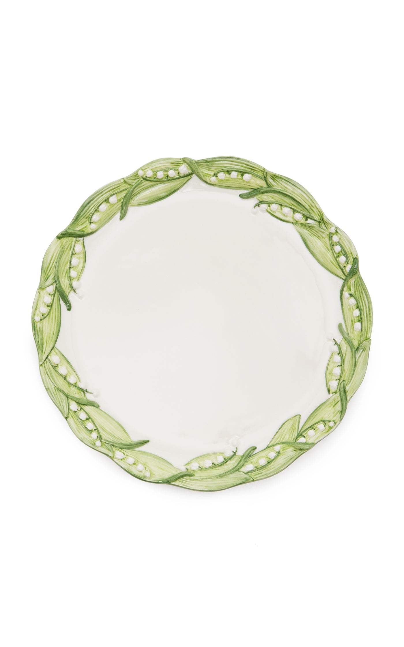 Lily of the Valley Ceramic Serving Plate