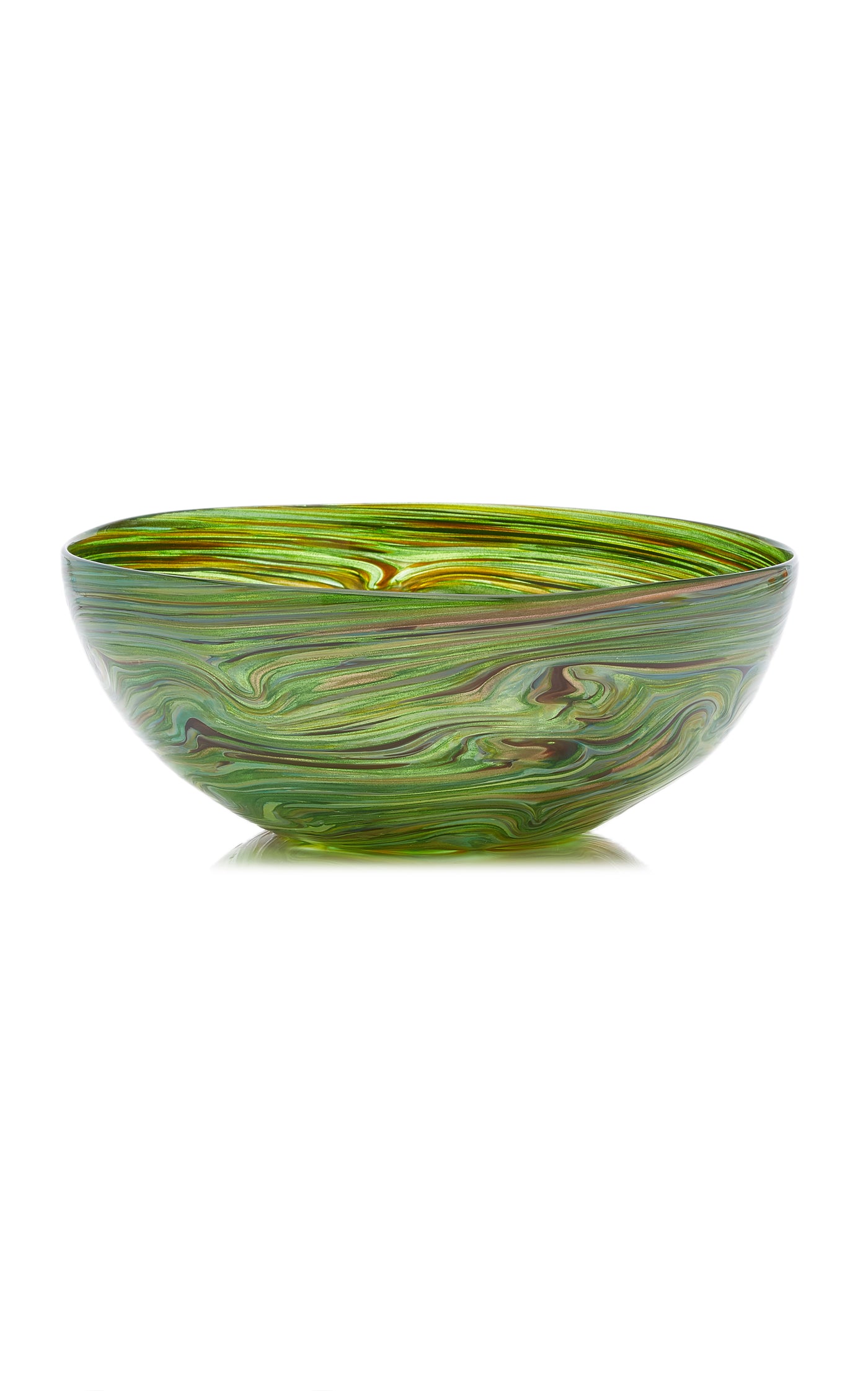 Calcedonio Glass Salad Bowl
