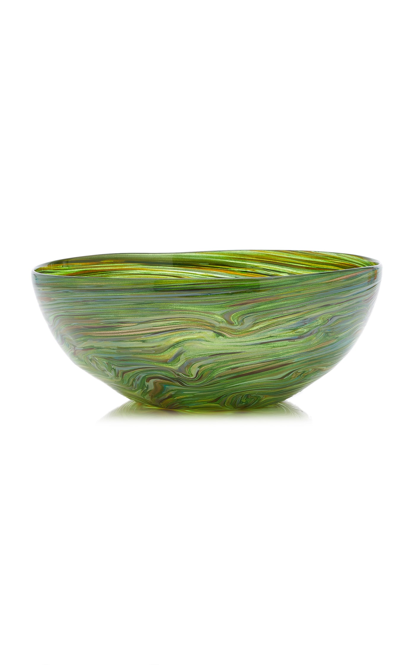 Calcedonio Glass Salad Bowl
