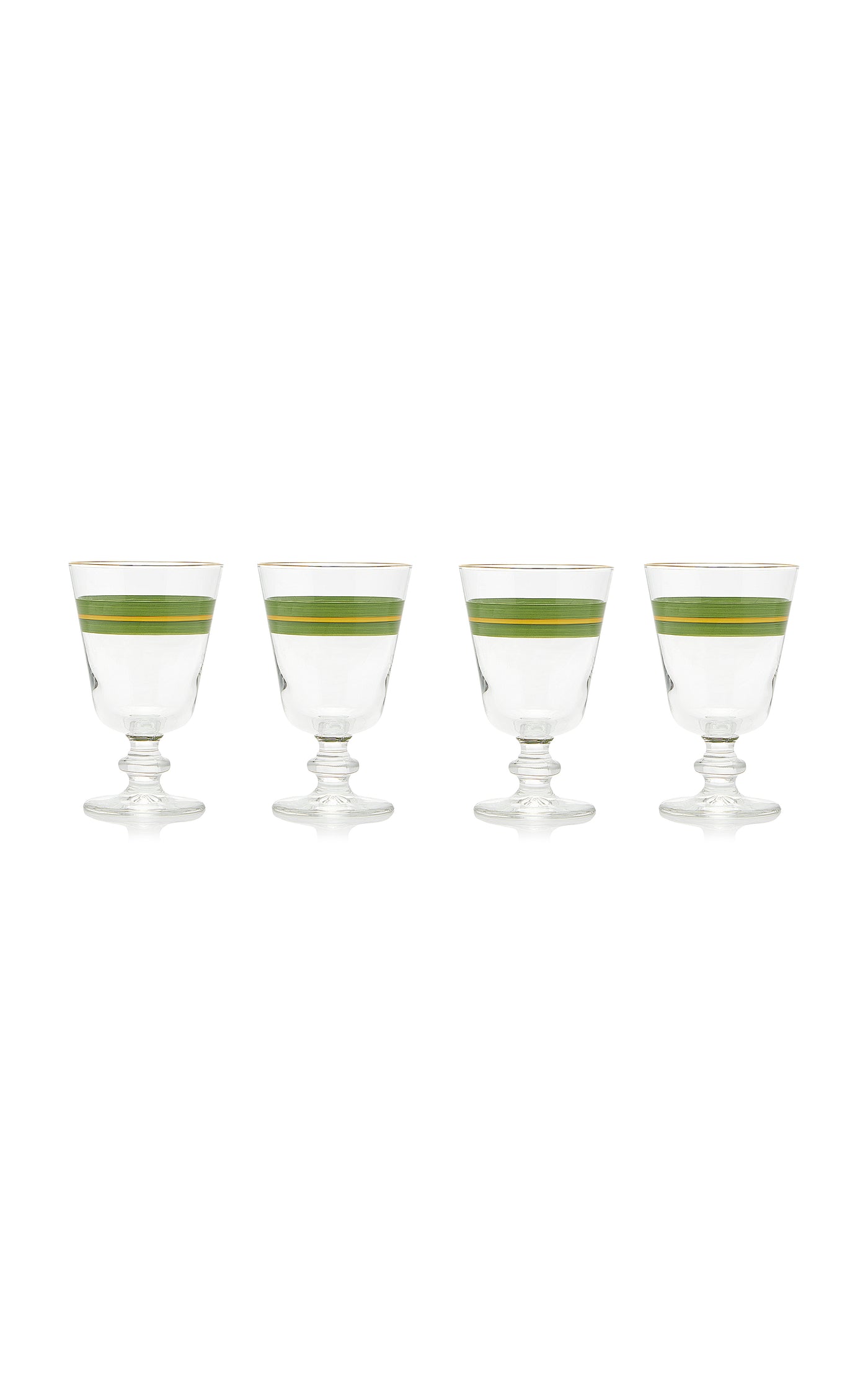 Set-of-Four Stemmed Water Glasses