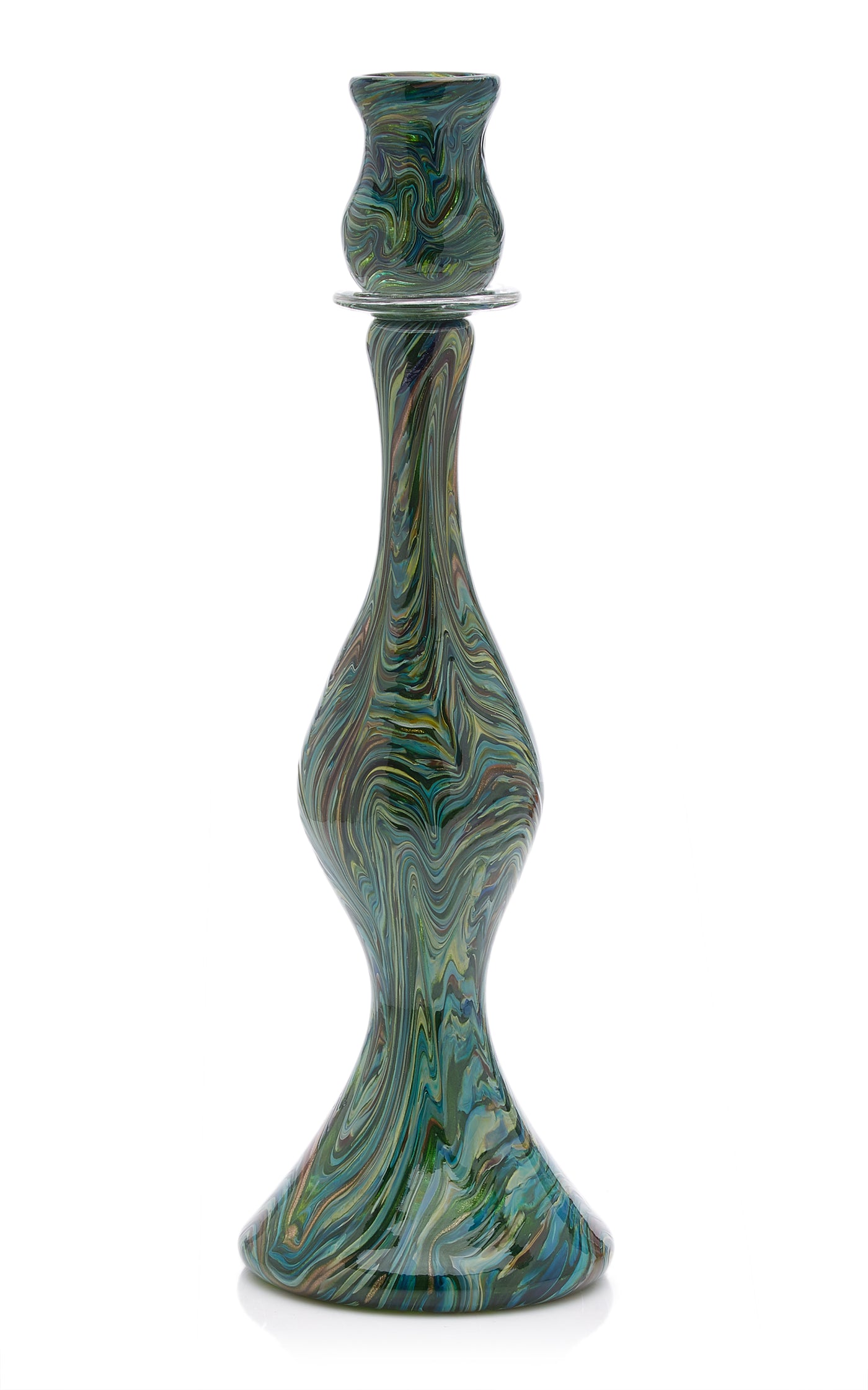 Calcedonio Glass Candlestick