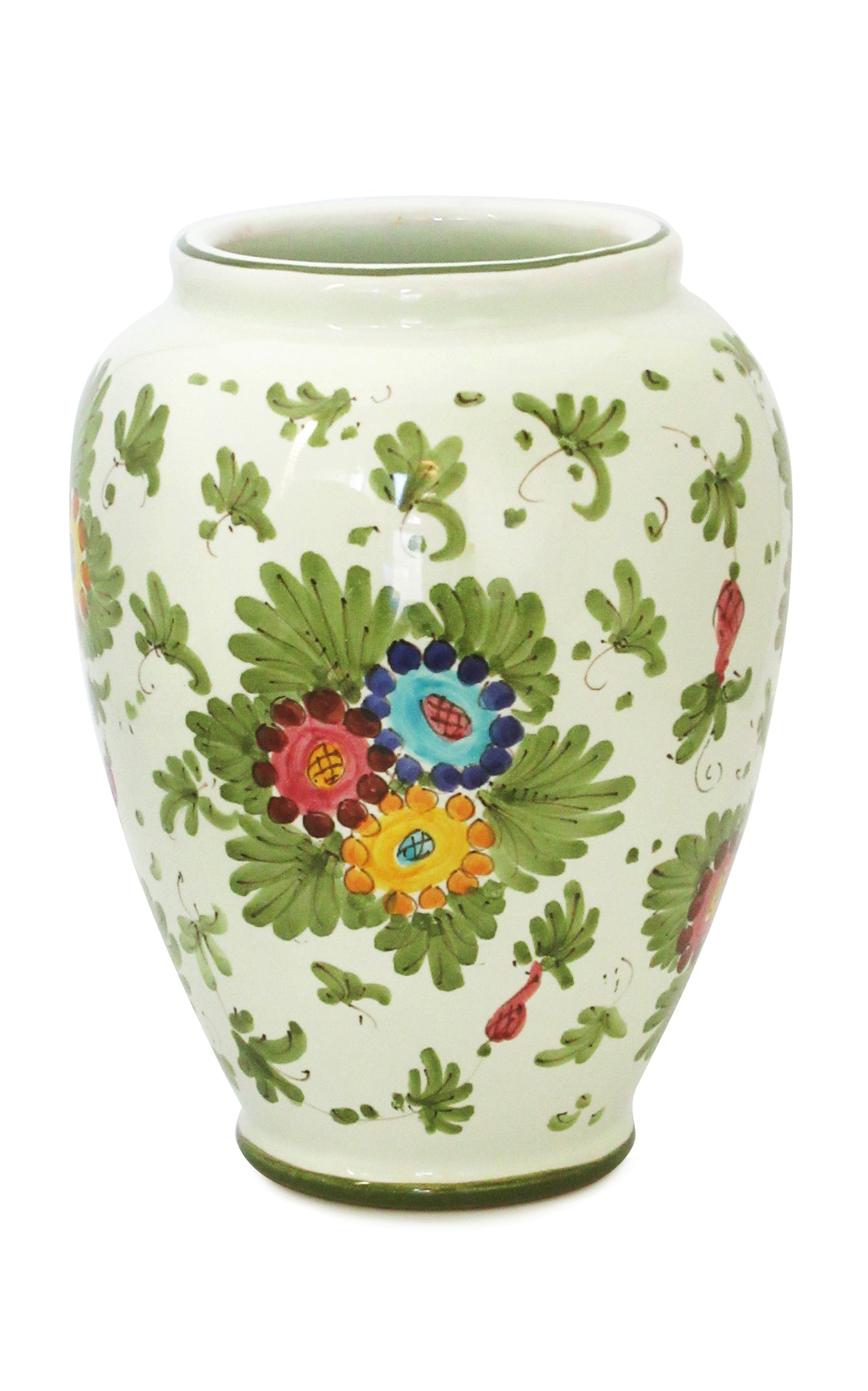 Fiorito by MODA DOMUS, Set-Of-Two Handpainted Ceramic Vases
