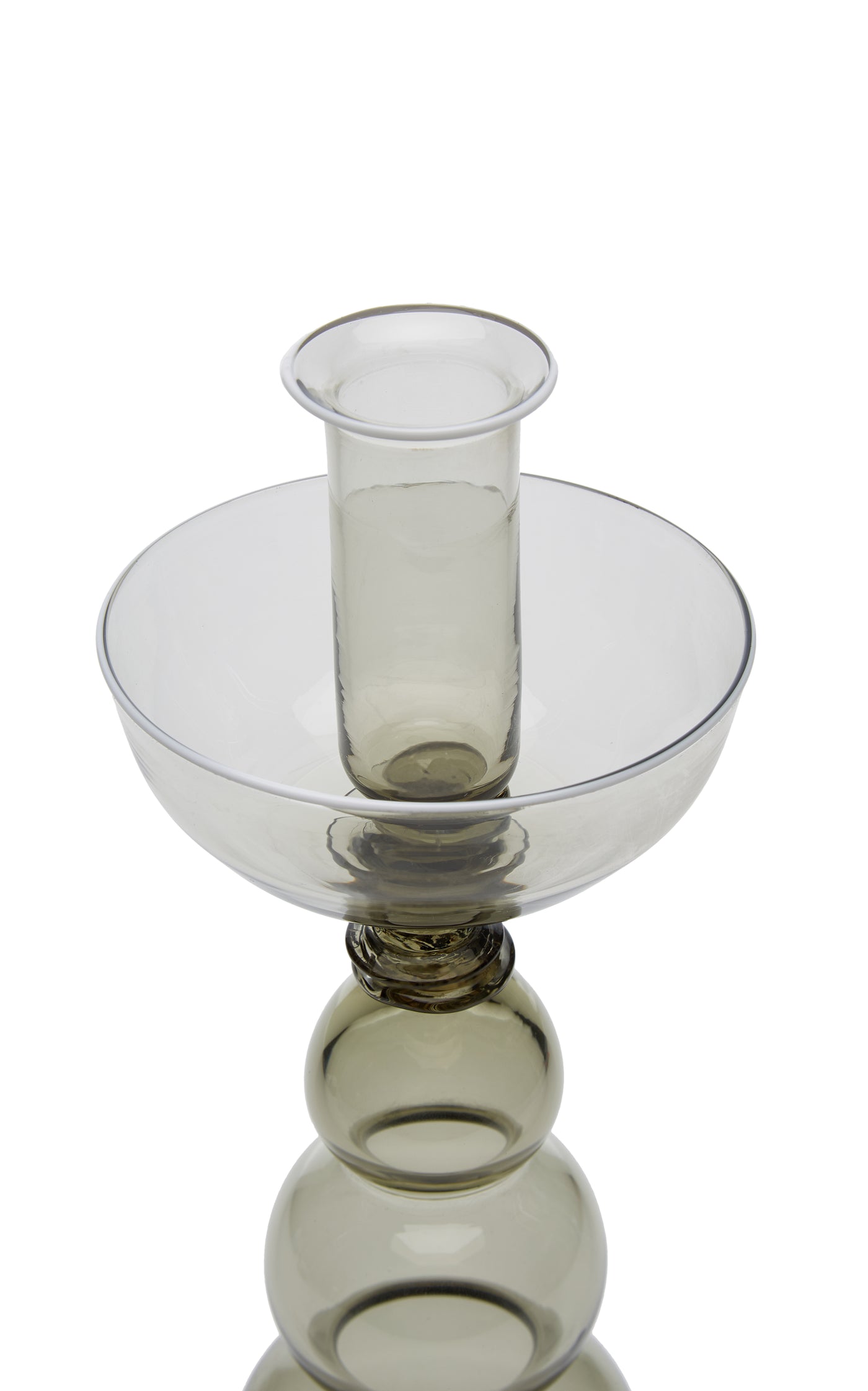 Tall Glass Candle Holder