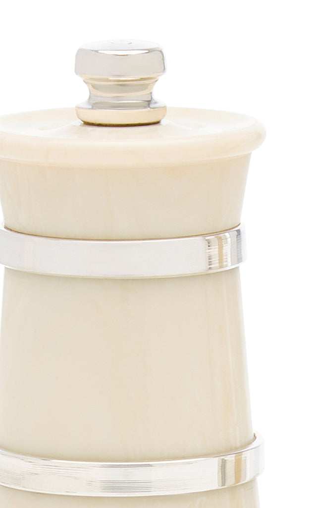 Ivory Silver Salt and Pepper Grinder Set