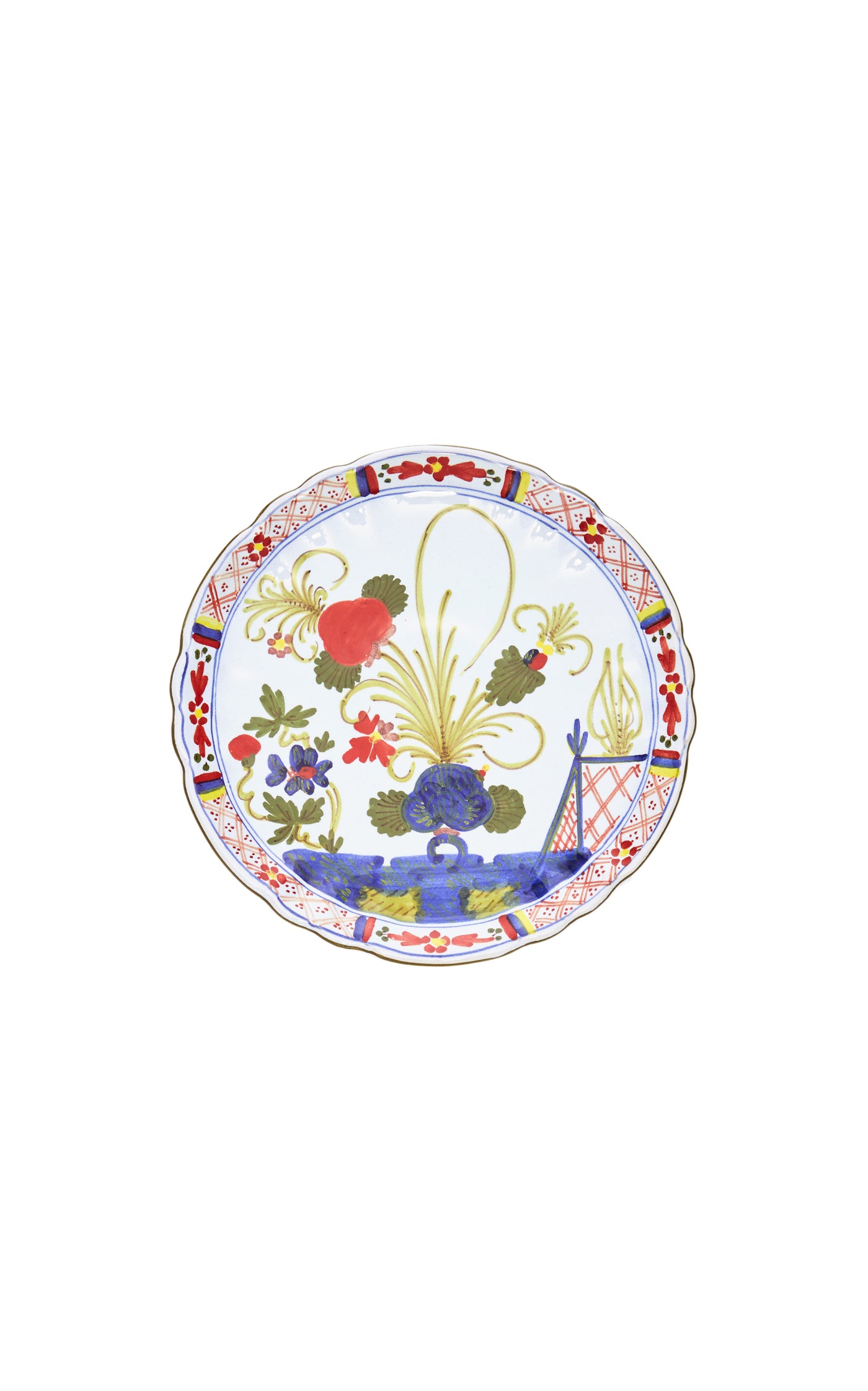 Set-Of-Four Carnation Coffee Cups and Saucers