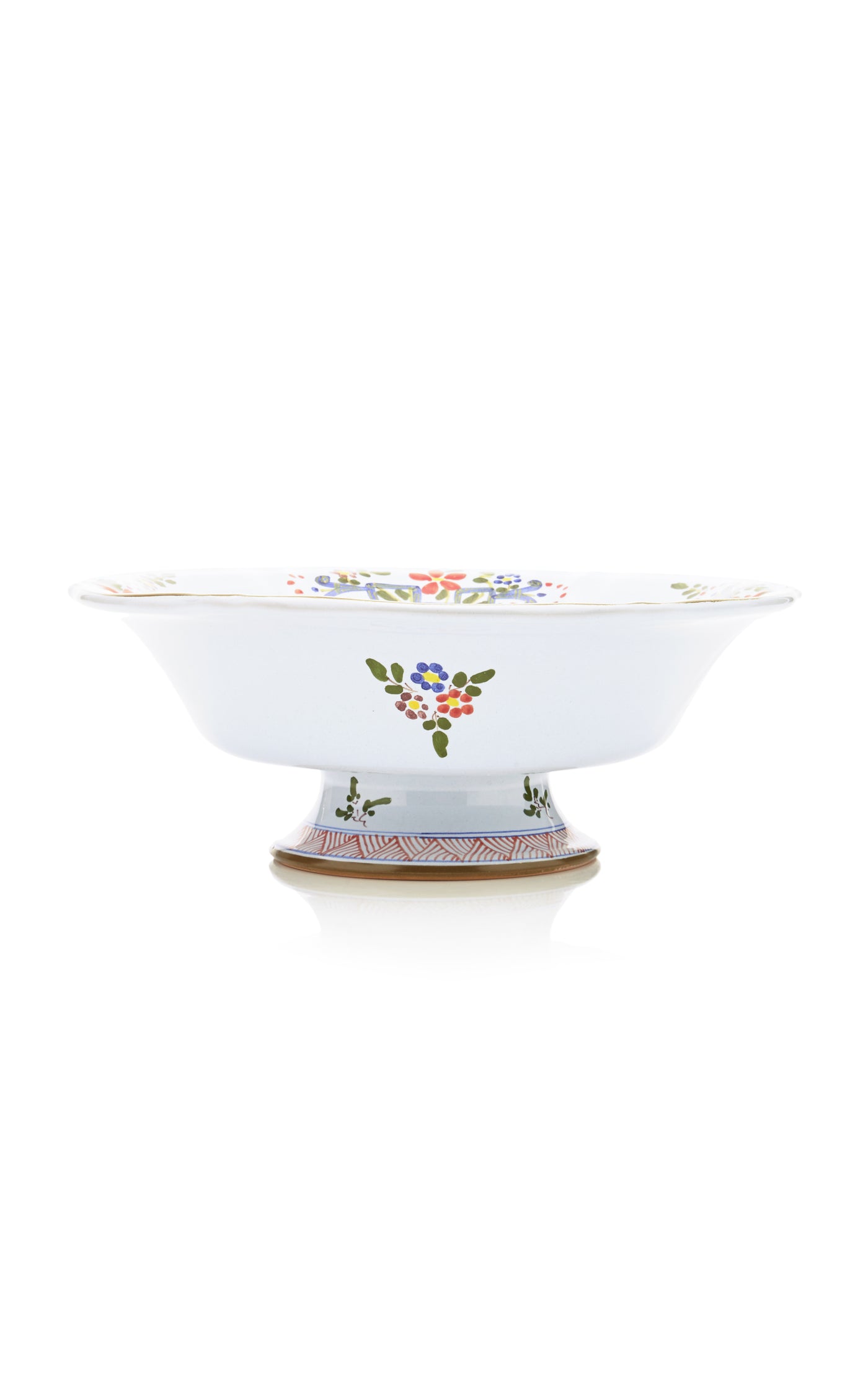 Carnation Footed Serving Bowl