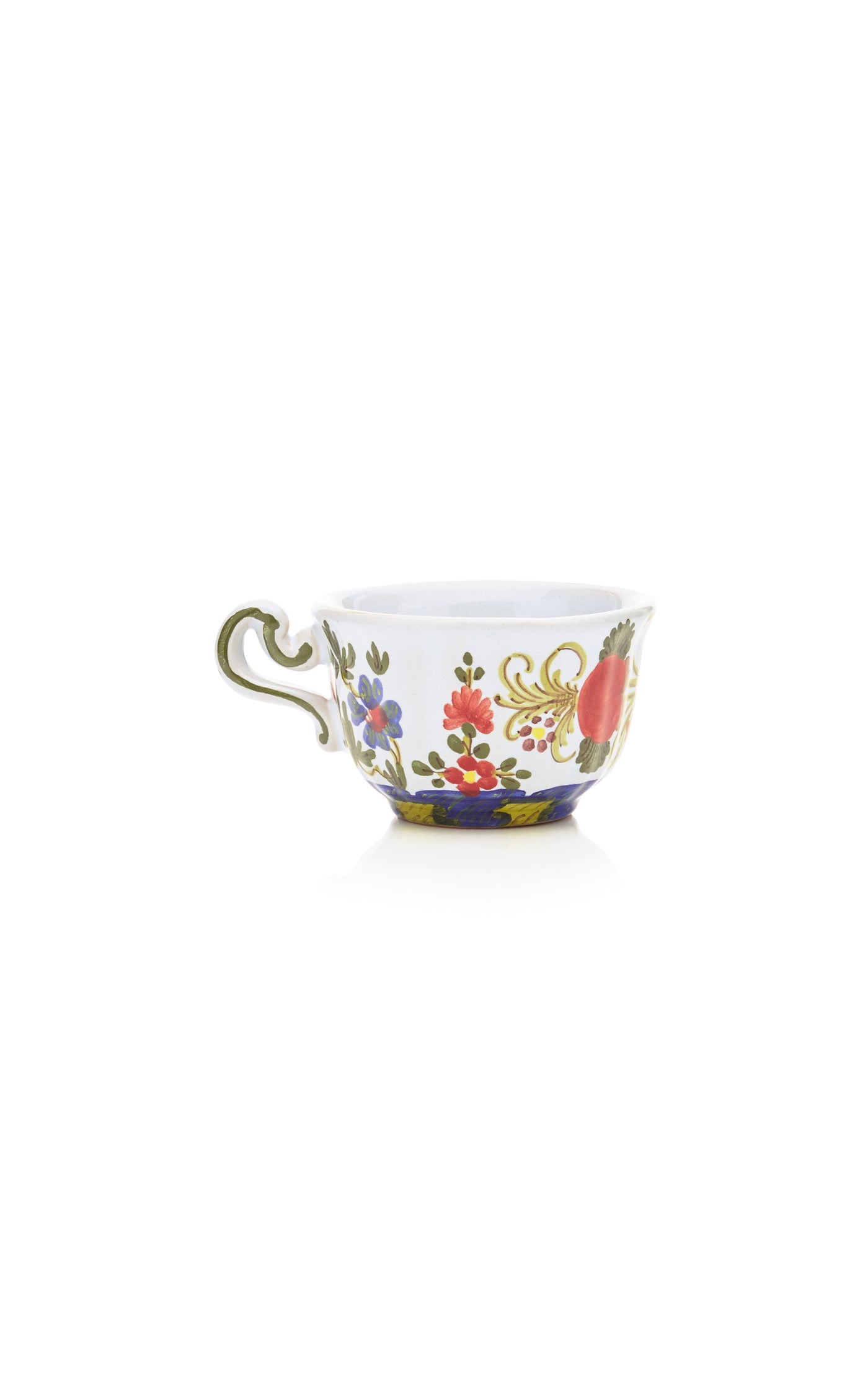 Set-Of-Four Carnation Teacups and Saucers