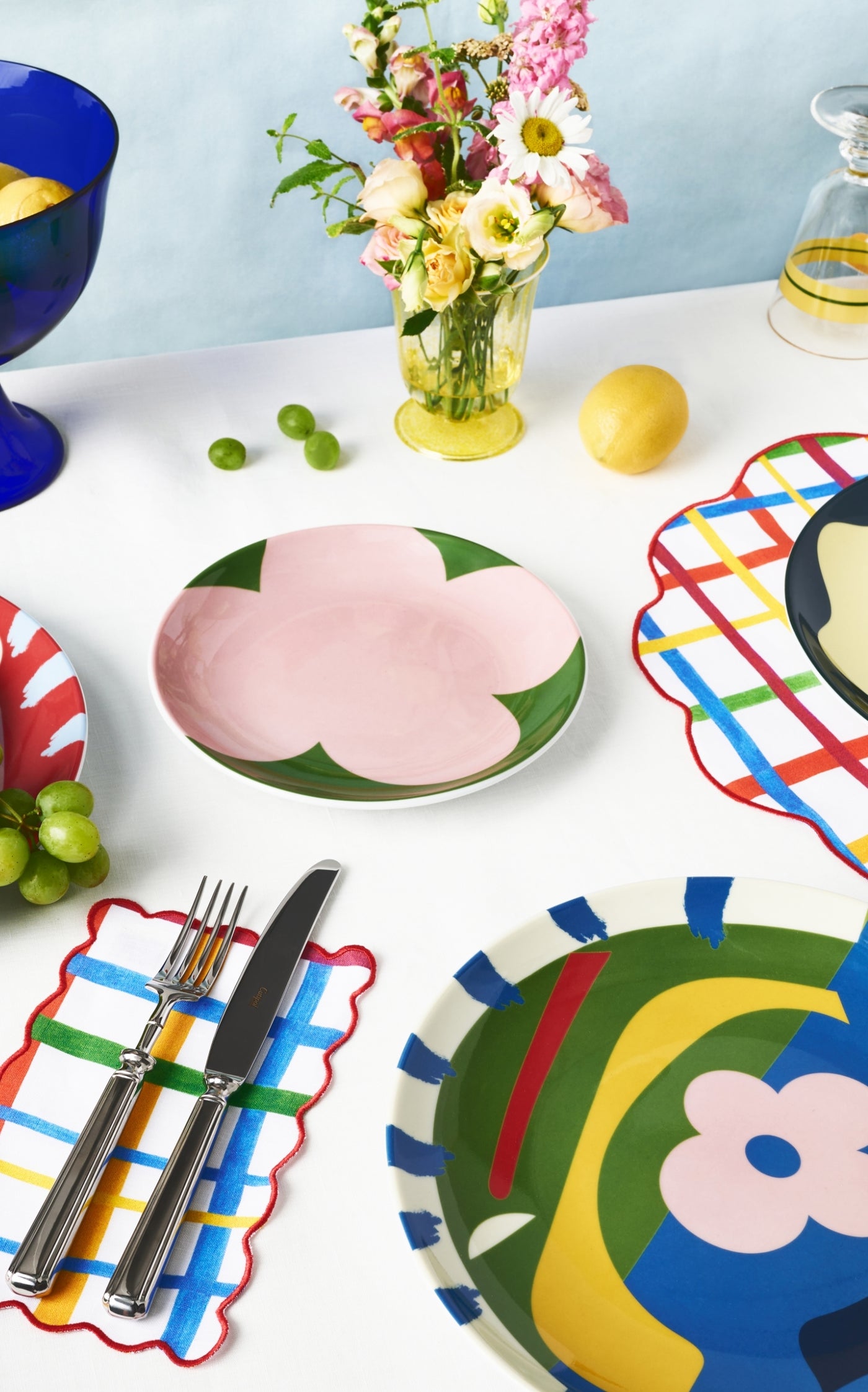 Set-of-Four Linen Cocktail Napkins