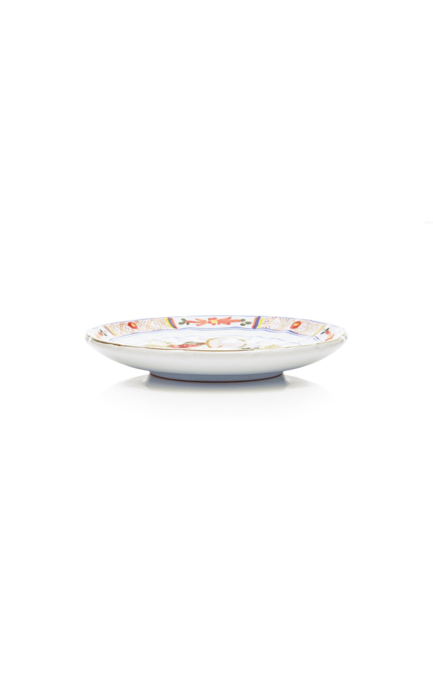 Set-of-Four Carnation Bread Plate