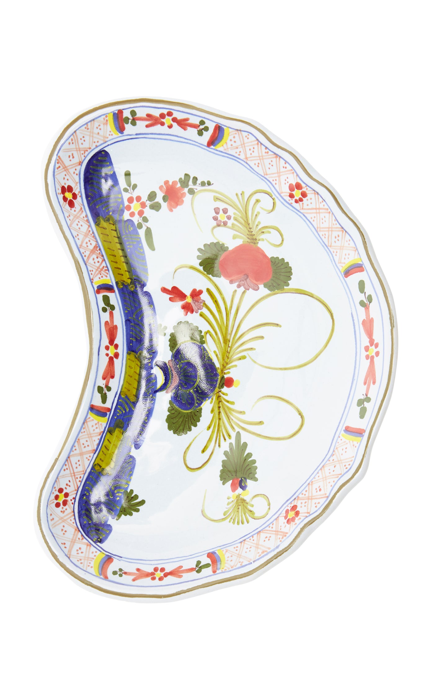 Set-of-Four Carnation Crescent Salad Plates