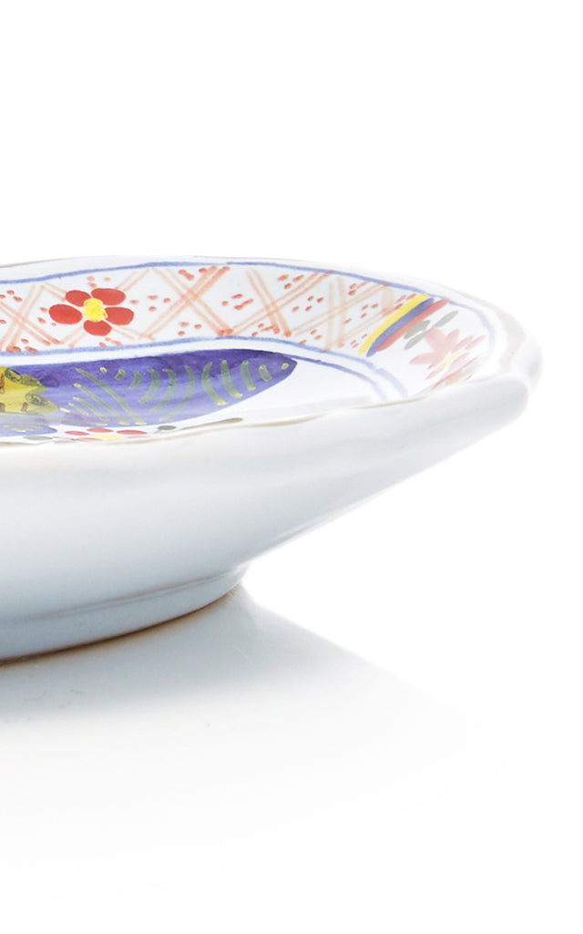 Set-of-Four Carnation Crescent Salad Plates