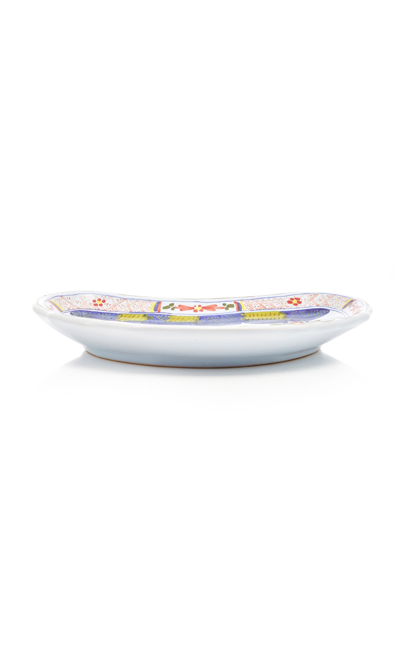 Set-of-Four Carnation Crescent Salad Plates