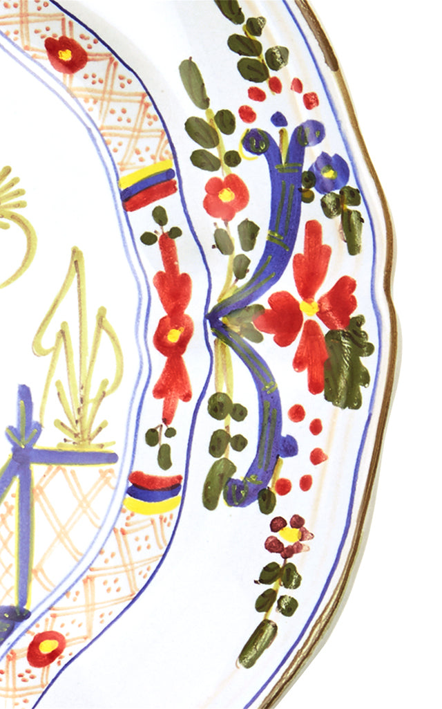 Set-Of-Four Carnation Dessert Plates
