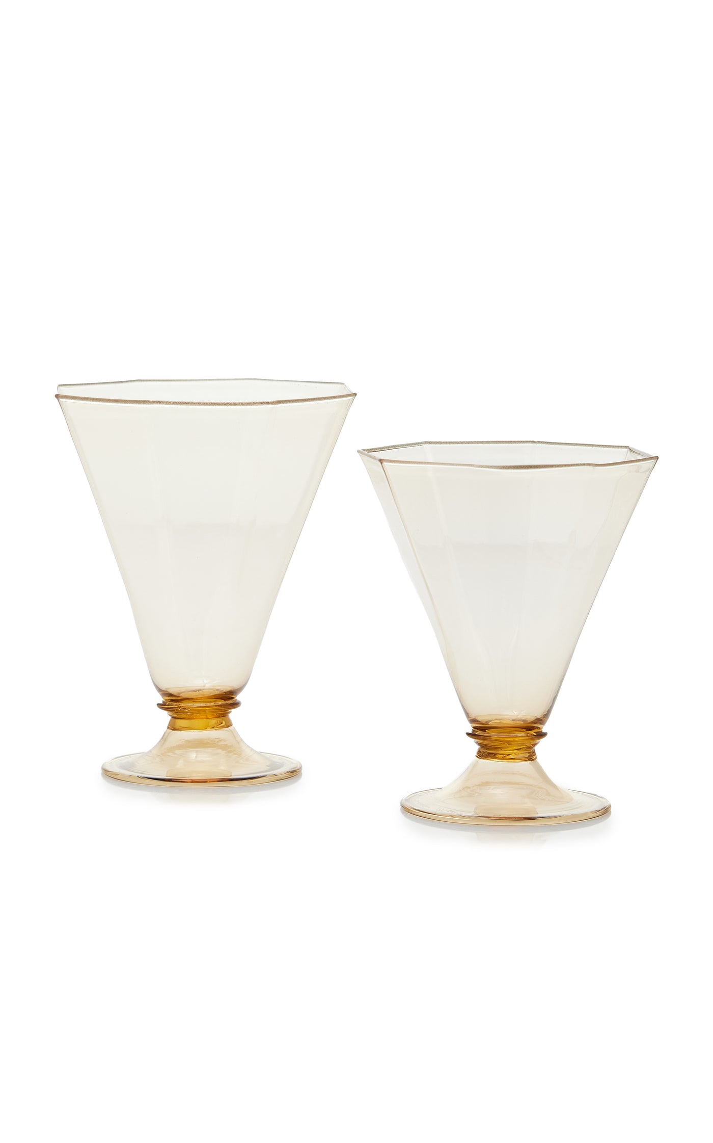 Avventurina-Rim Water & Wine Glass