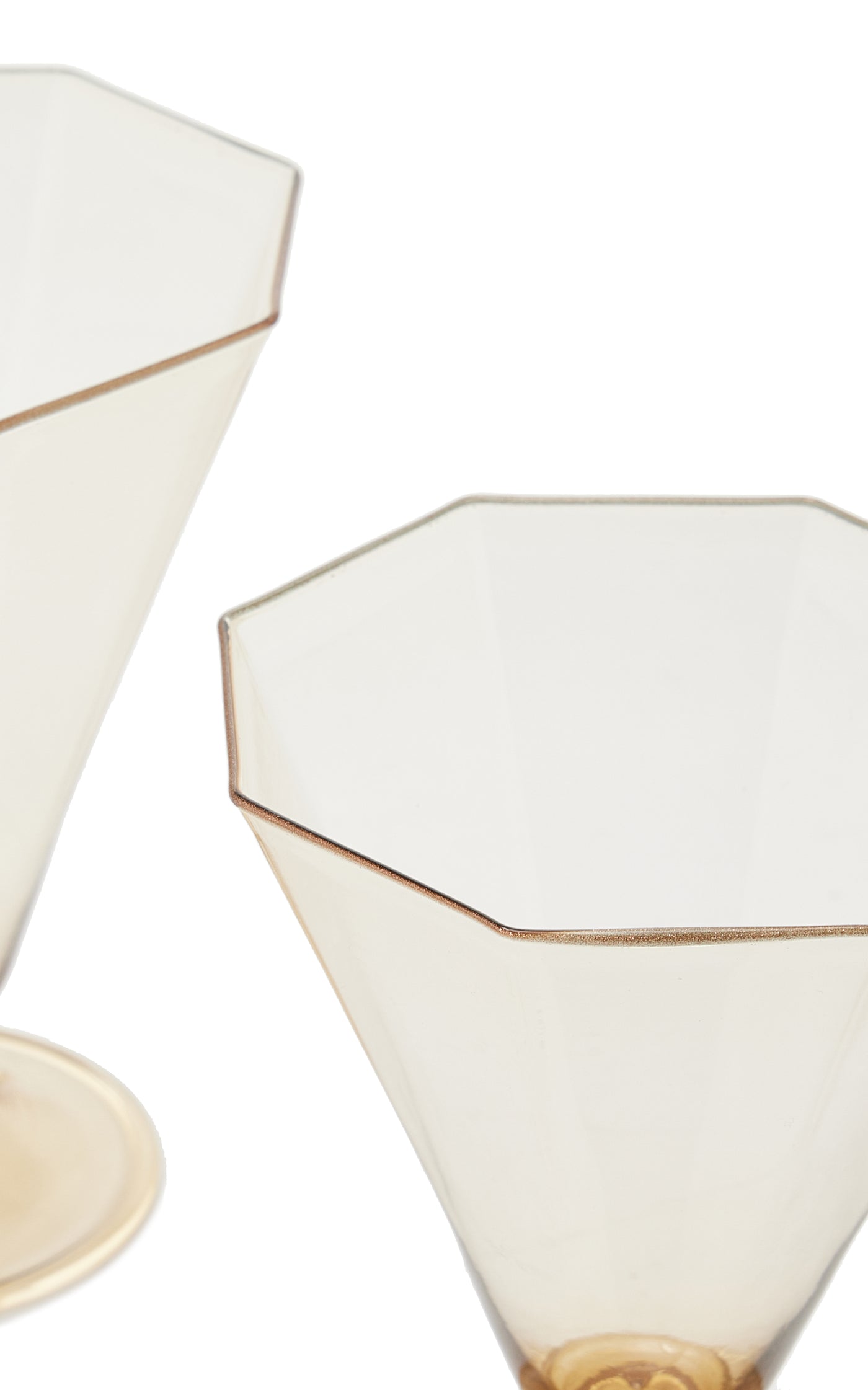 Avventurina-Rim Water & Wine Glass