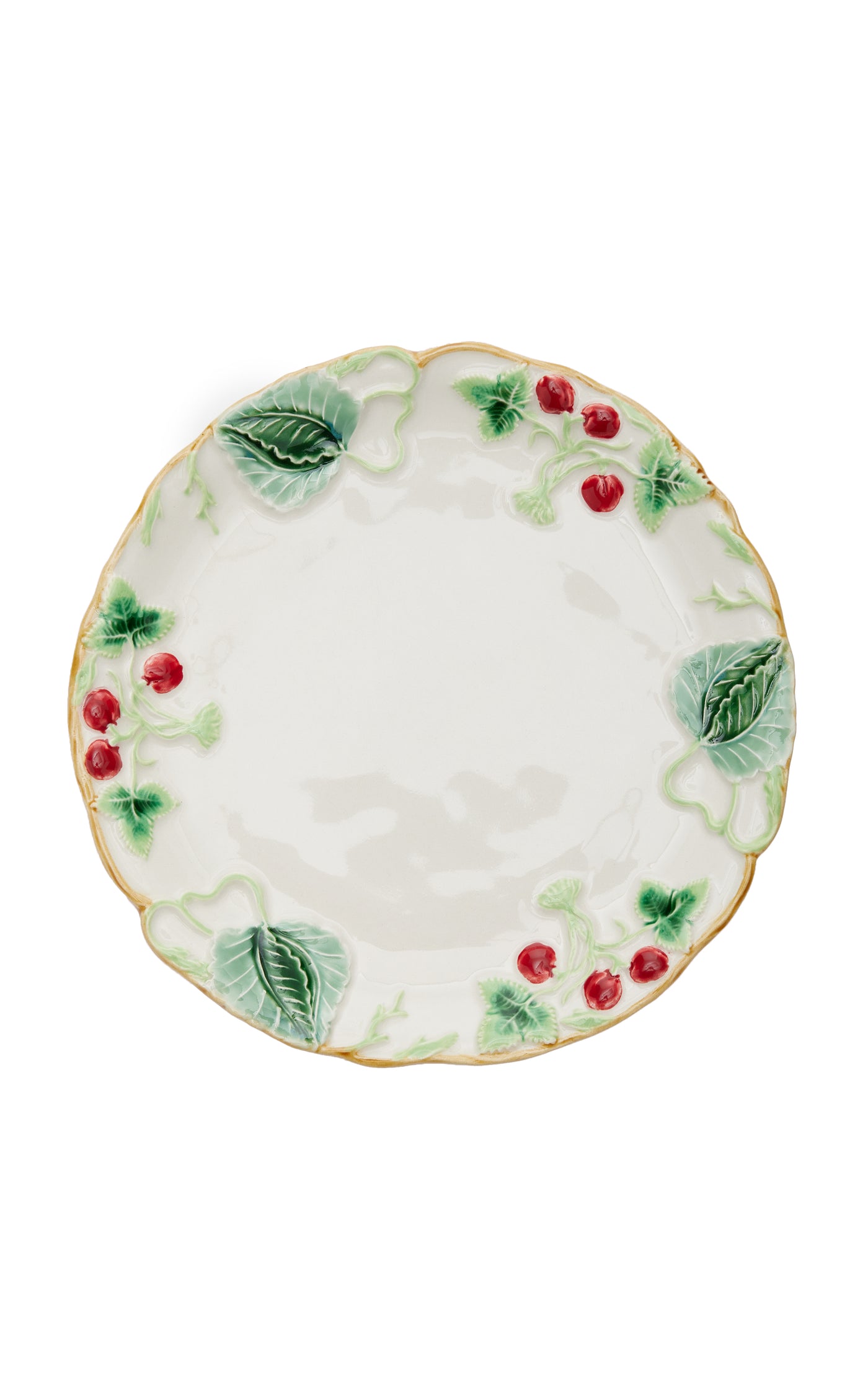 Cherry Ceramic Dessert Plate