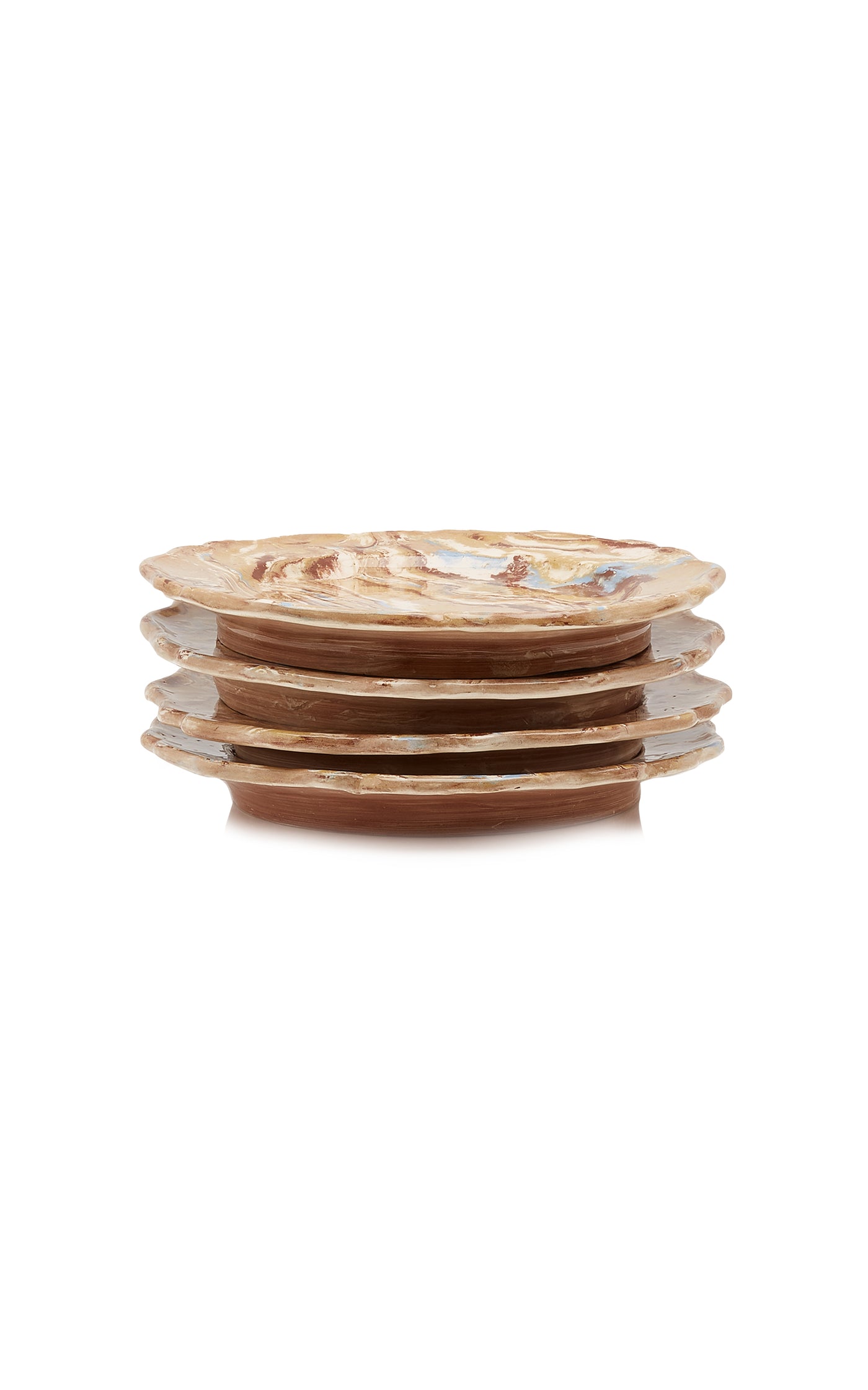 Set-of-Four Ceramic Dessert Plates