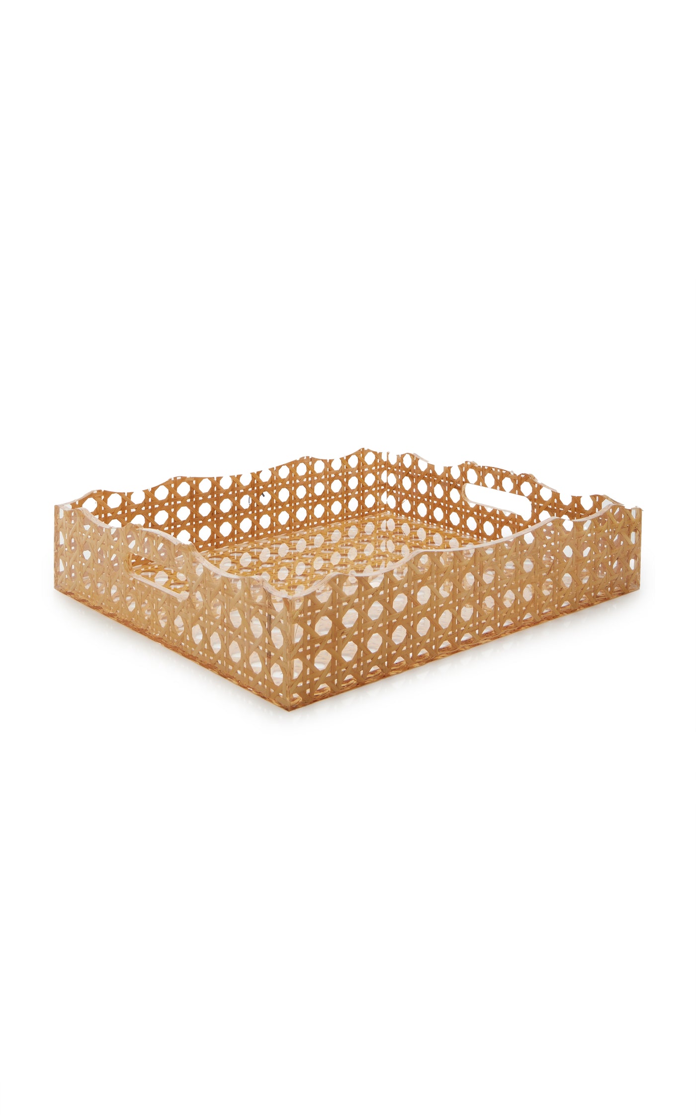 Large Rattan-Resin Tray