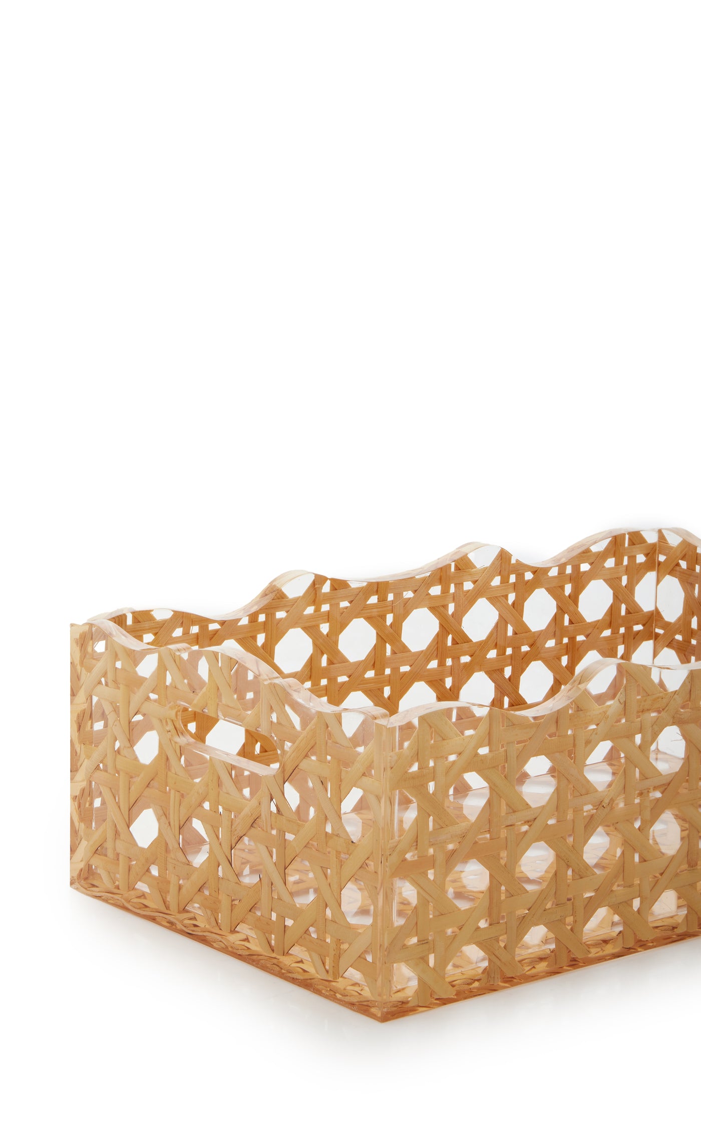 Small Rattan-Resin Tray