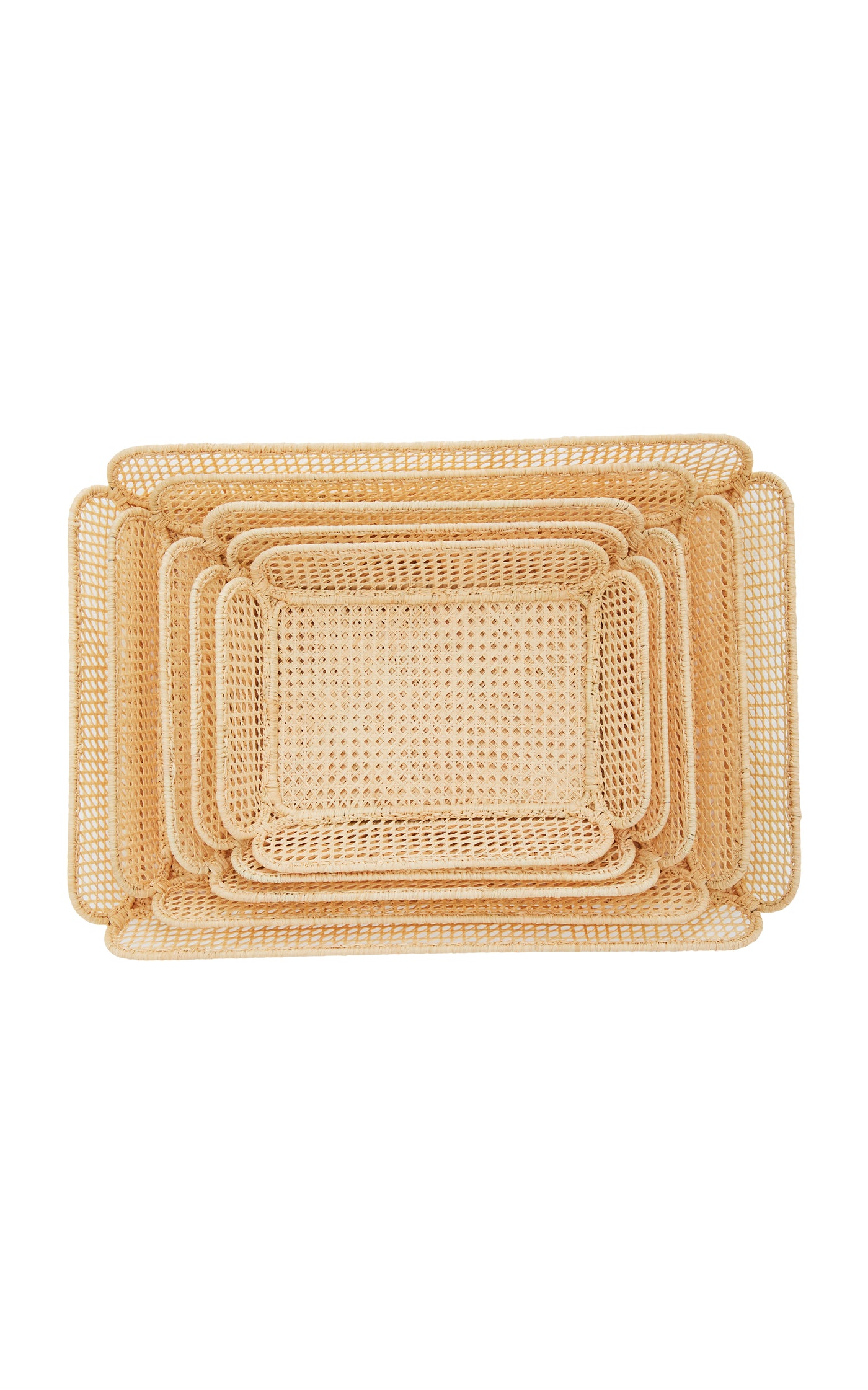 Set-of-Five Raffia Nesting Baskets