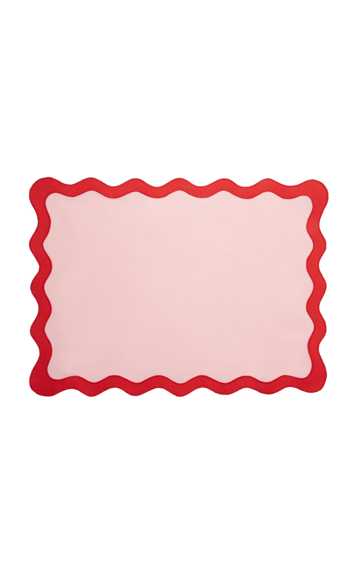 Scalloped Linen Placemat and Napkin Set