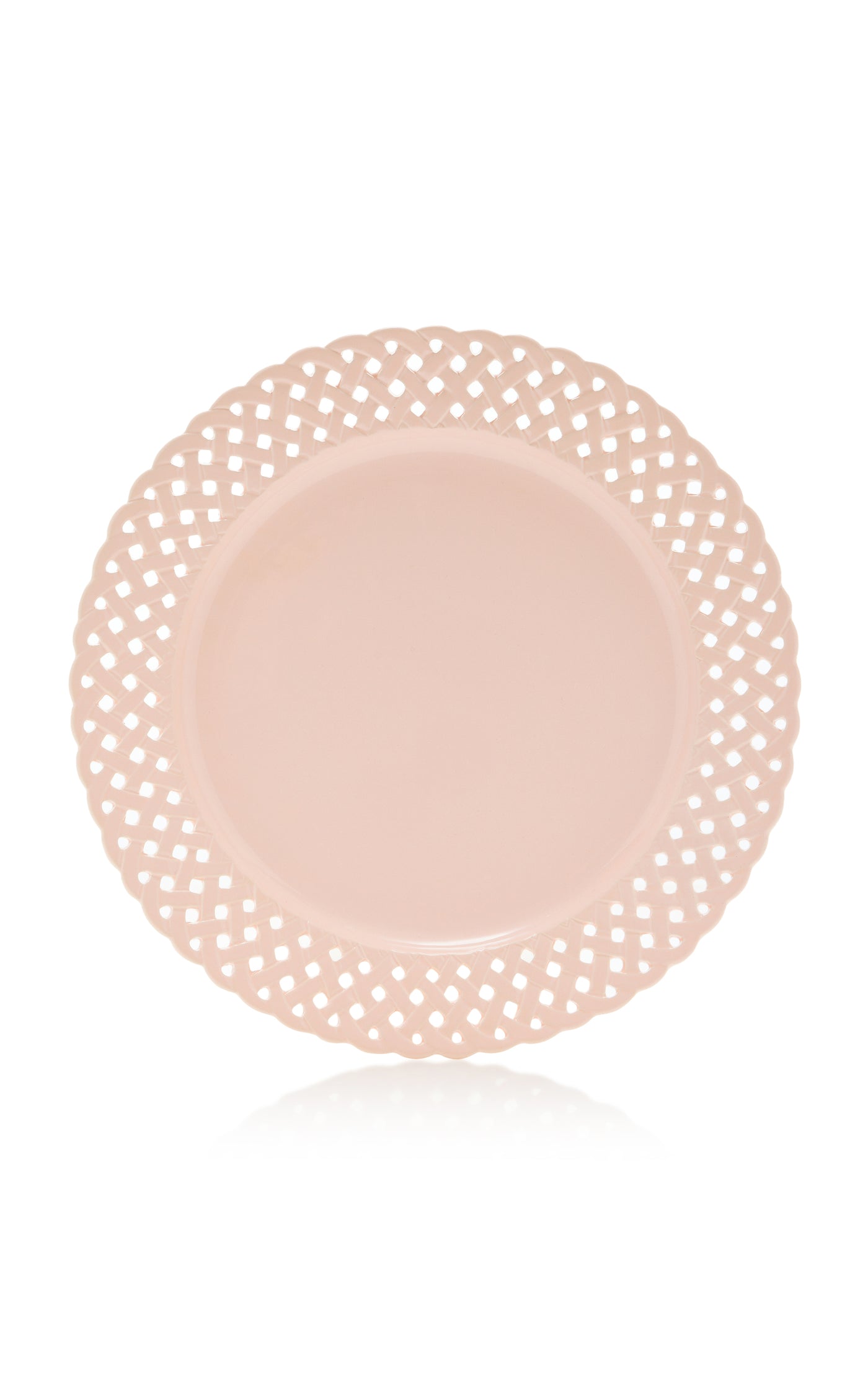 Openwork Creamware Charger Plate