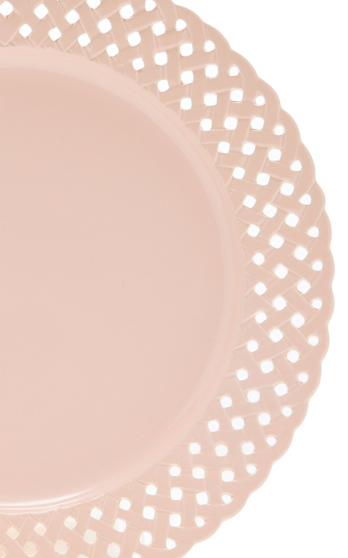Openwork Creamware Charger Plate