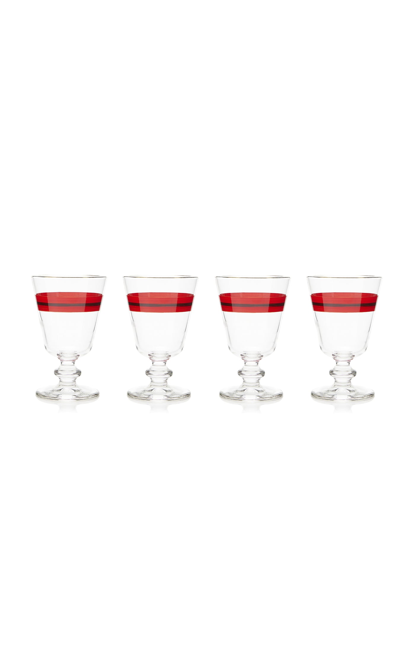 Set-of-Four Stemmed Water Glasses