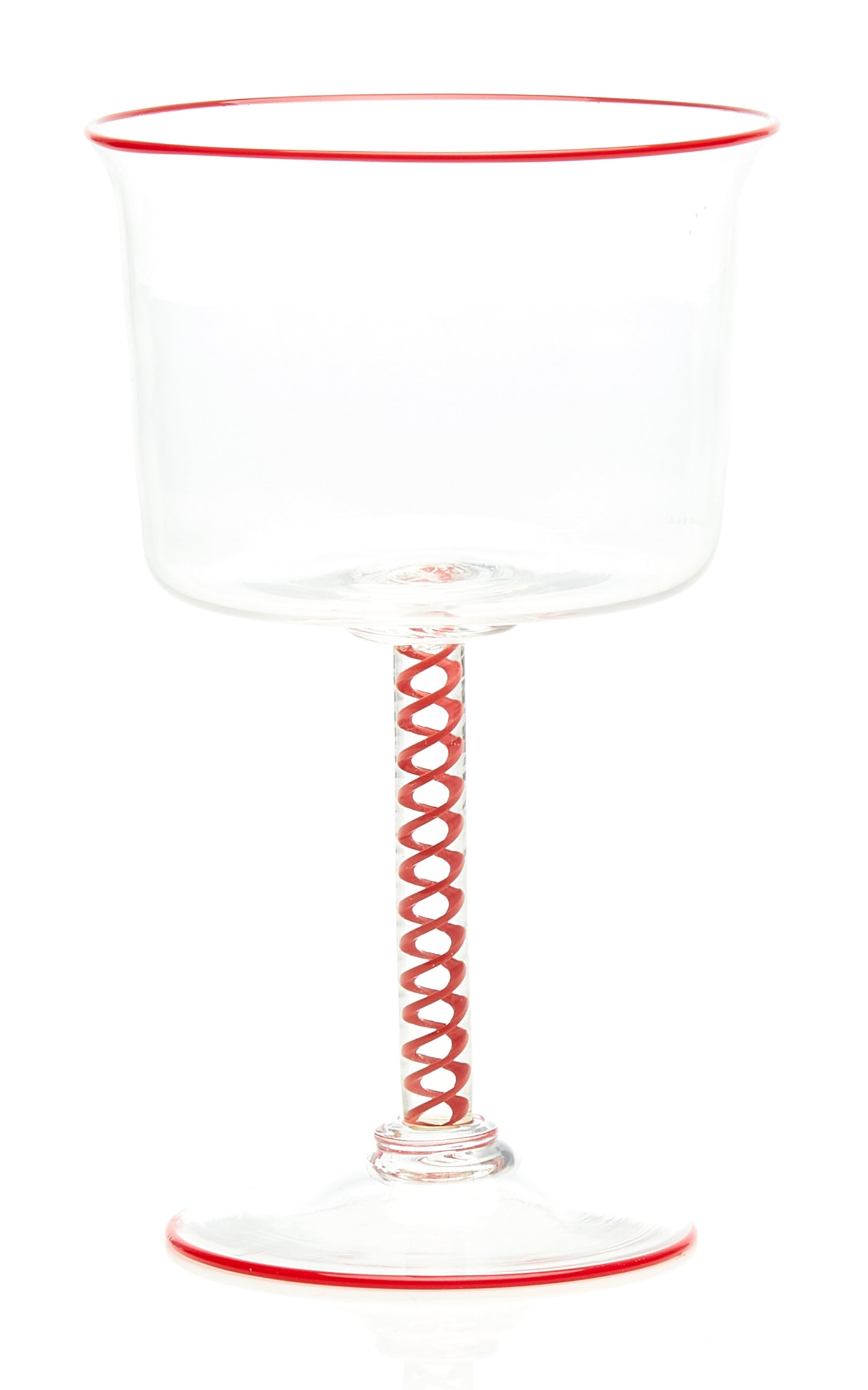 Spiral Stemmed Glass