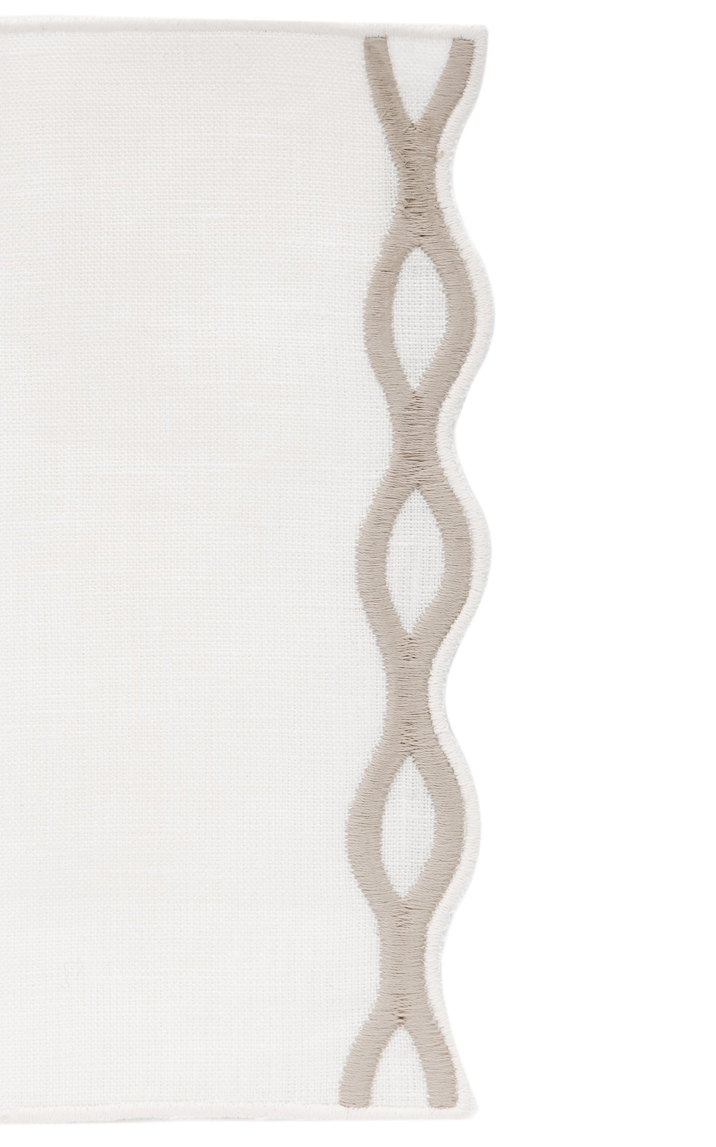 Set-of-Four Handcrafted Linen Cocktail Napkins