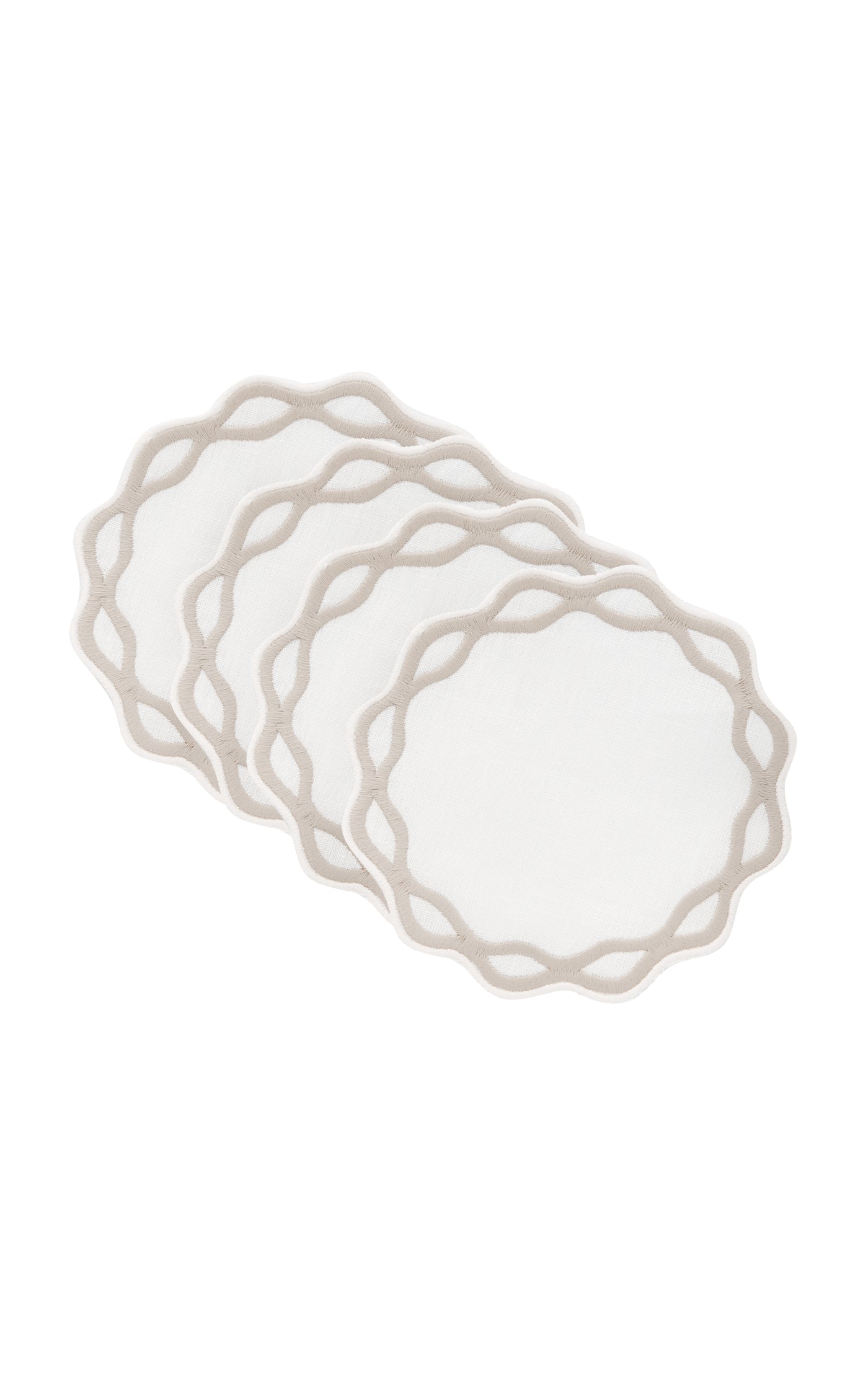 Set-of-Four Handcrafted Linen Coasters
