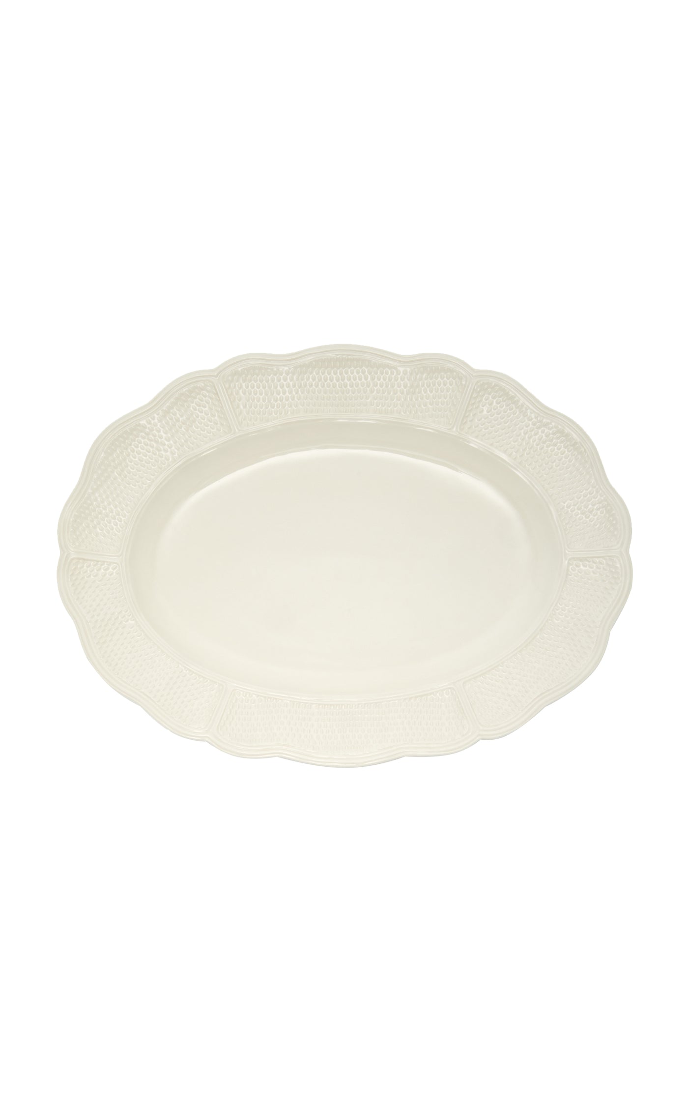 Dots Creamware Serving Tray