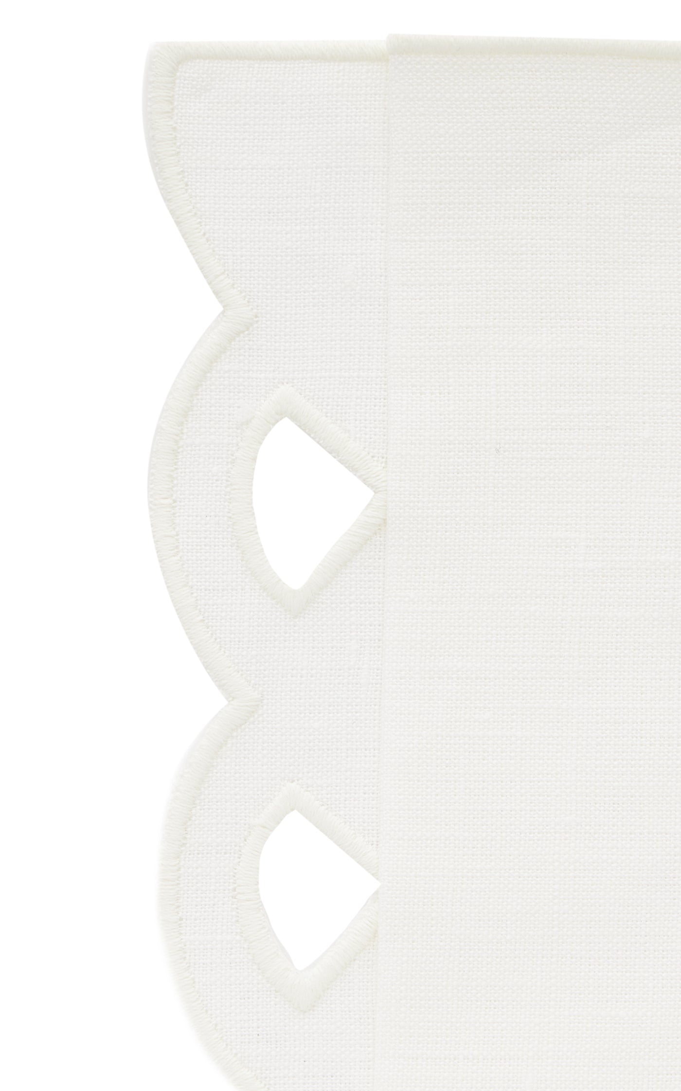 Set-of-Four Handcrafted Linen Cocktail Napkins