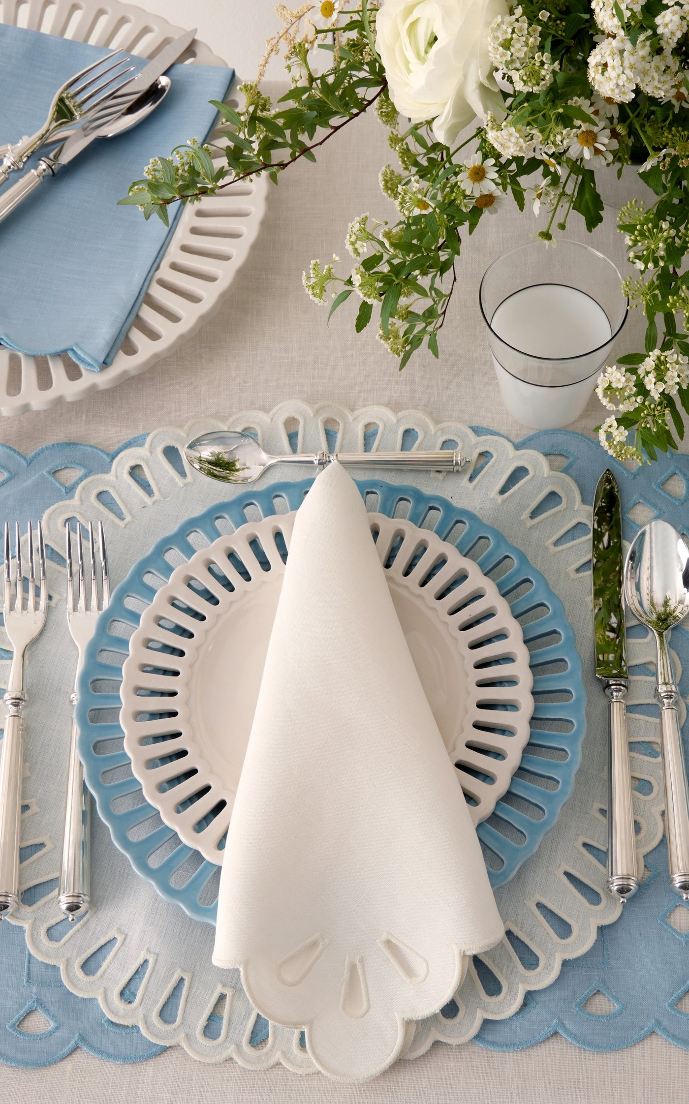 Balconata Creamware Soup Plate