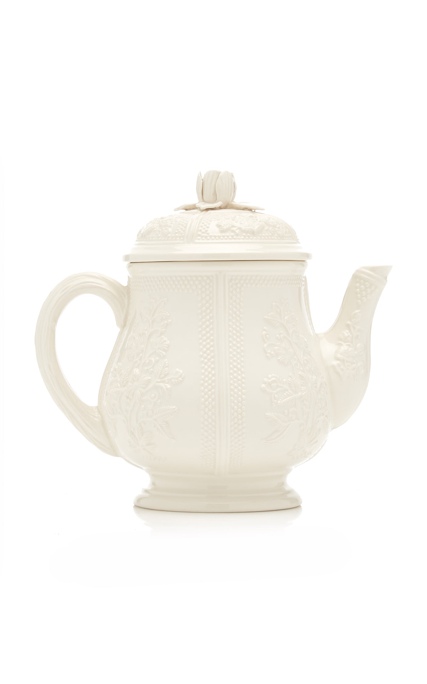Relief and Doot Earthenware Teapot