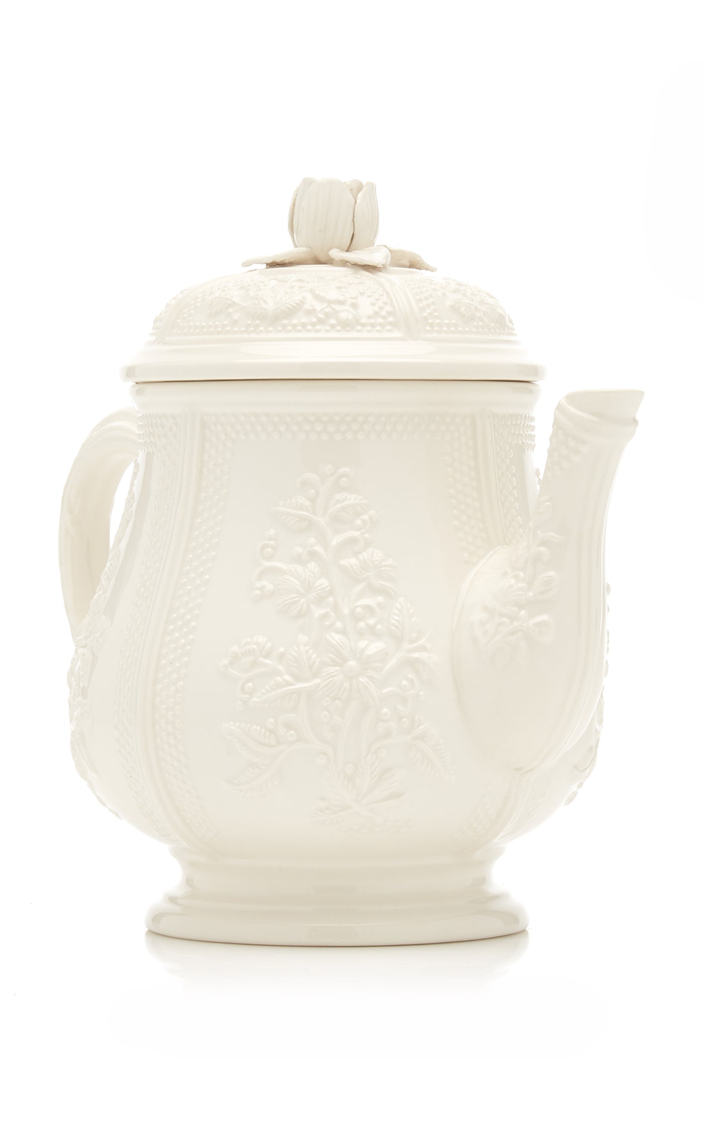 Relief and Doot Earthenware Teapot