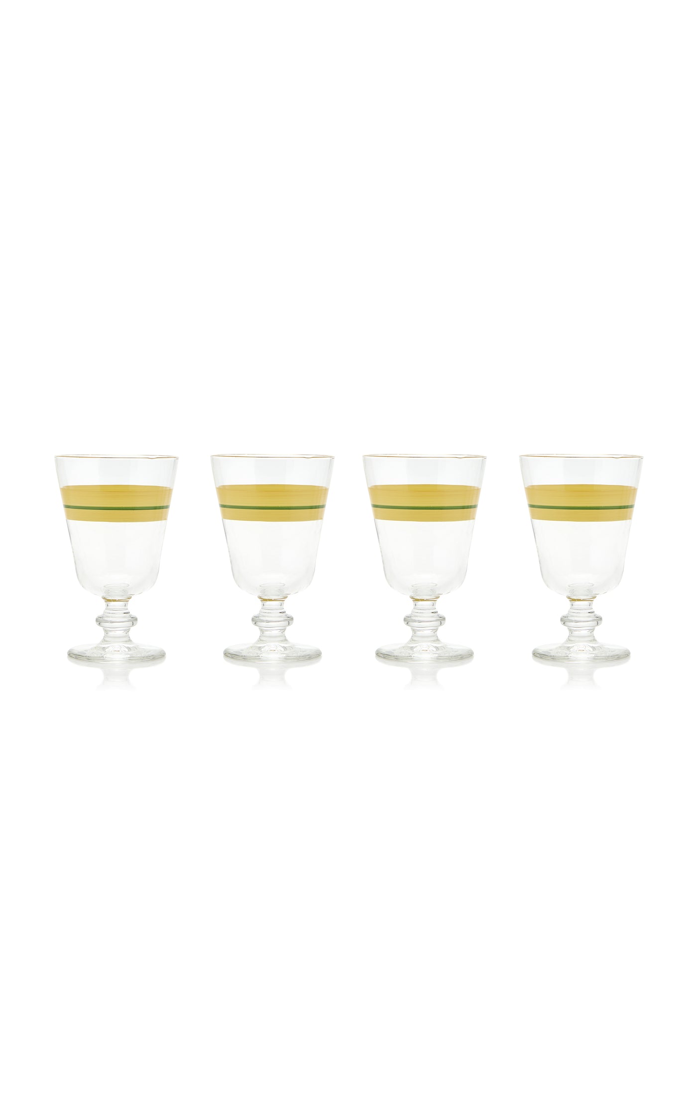Set-of-Four Stemmed Water Glasses
